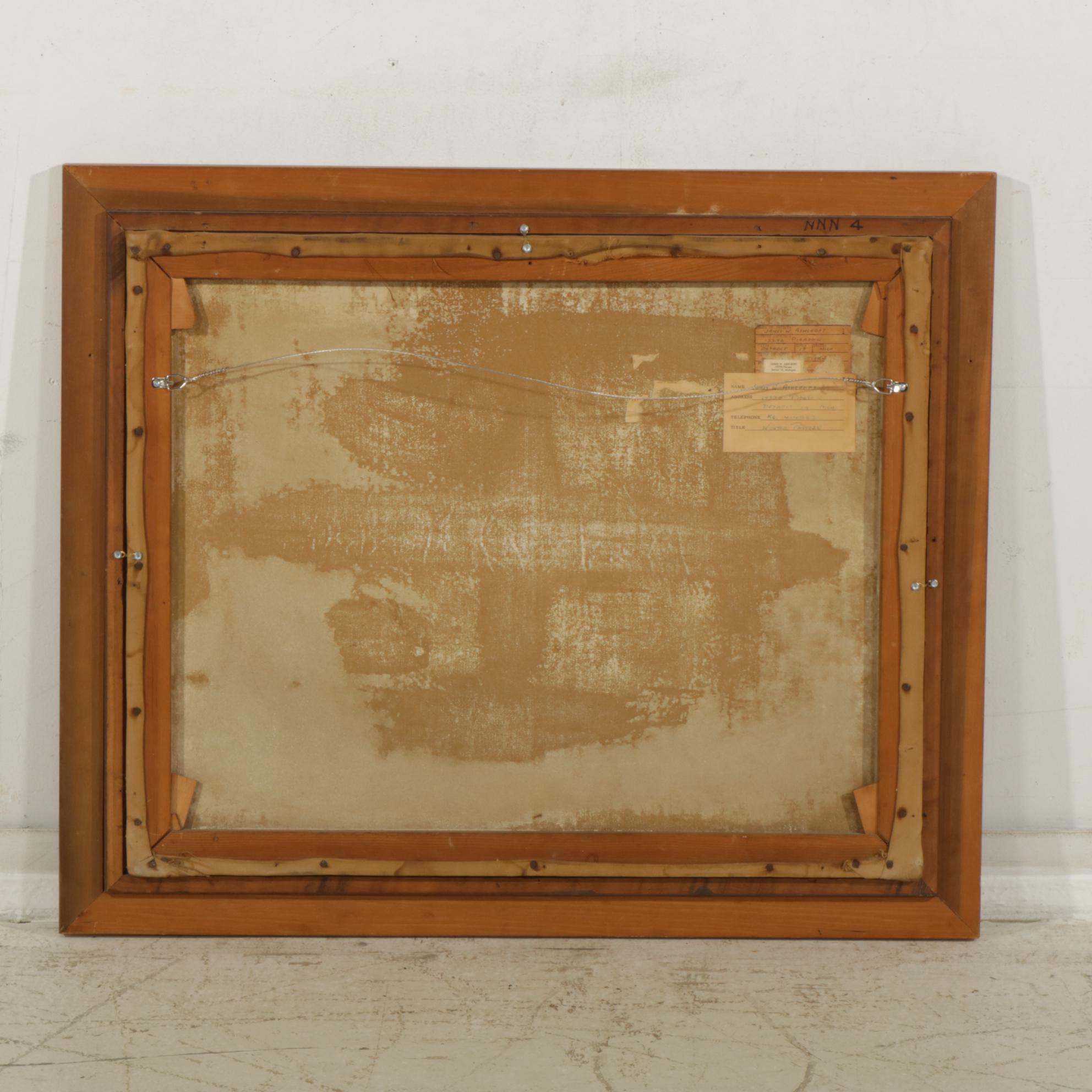 James W. Ashcroft "Winter Pattern" Oil Paint on Canvas, 1954