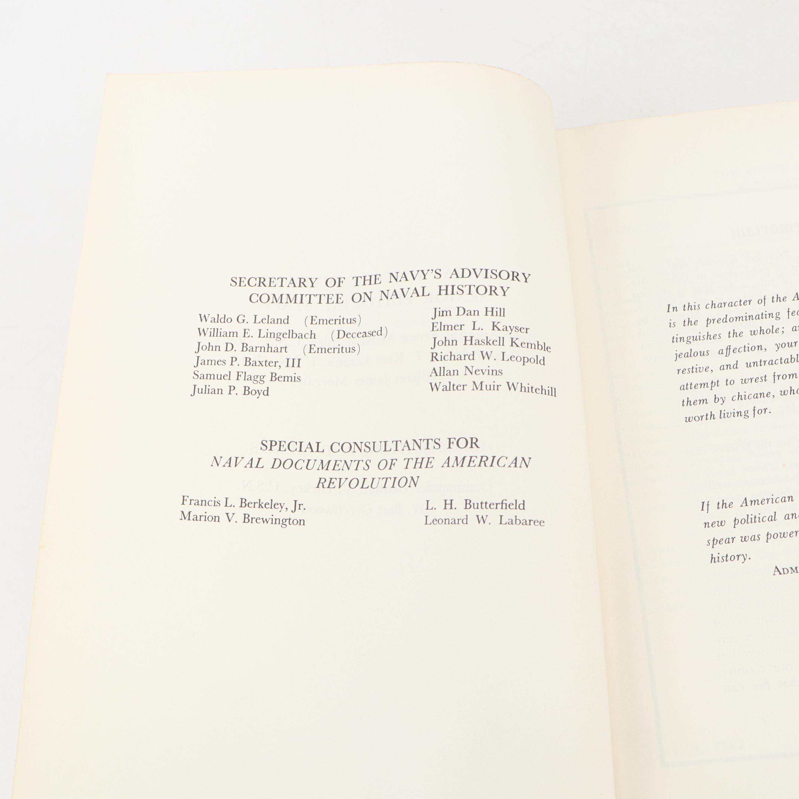 "Naval Documents of the American Revolution" Seven-Volume Set and More