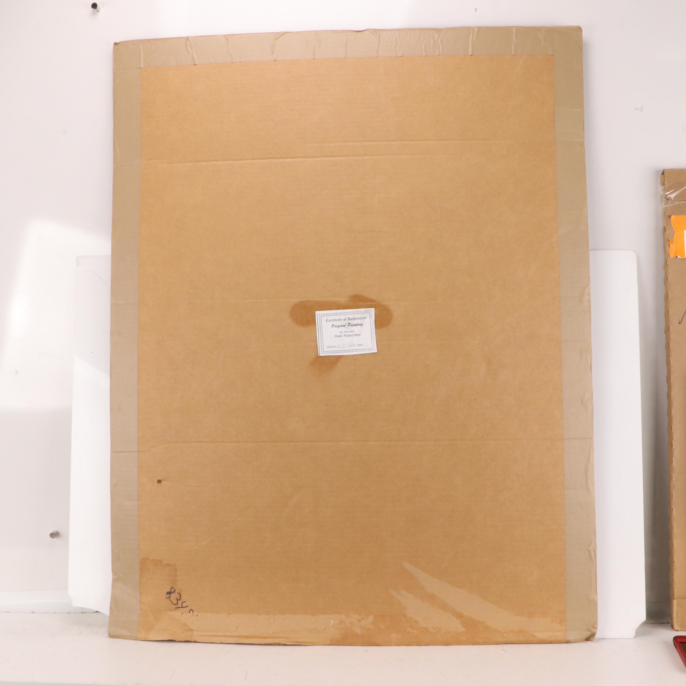 Peter Keil Abstract Portrait Acrylic Painting