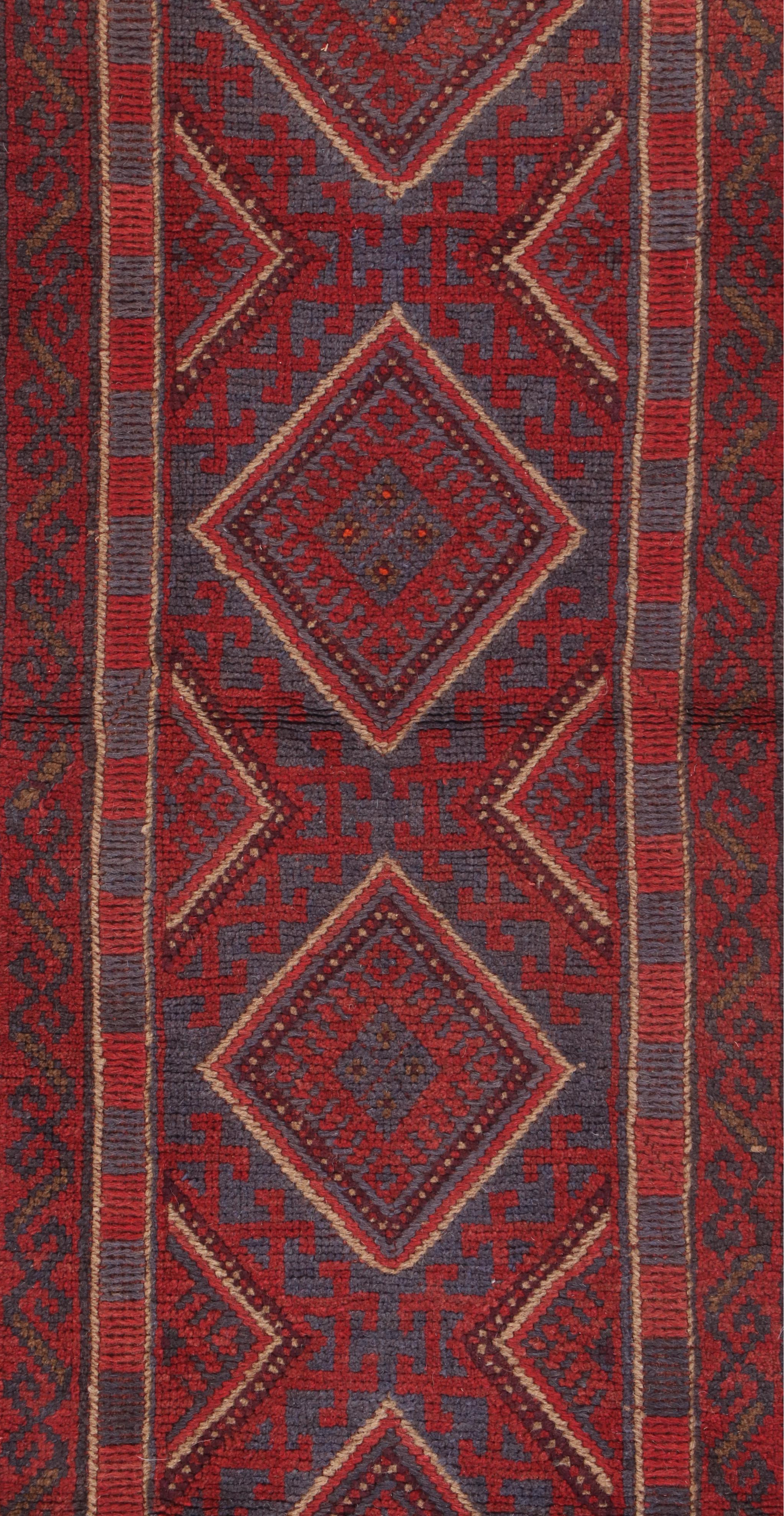 2' x 7'11 Handwoven Afghan Mashwani Carpet Runner