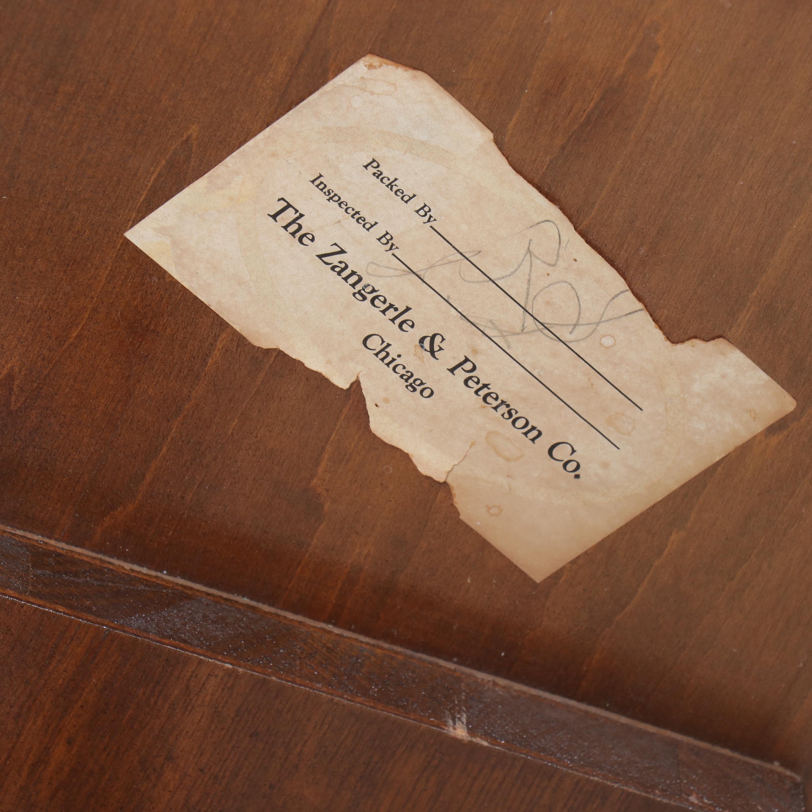 The Zangerle & Peterson Co. Regency Style Mahogany Tripod Table