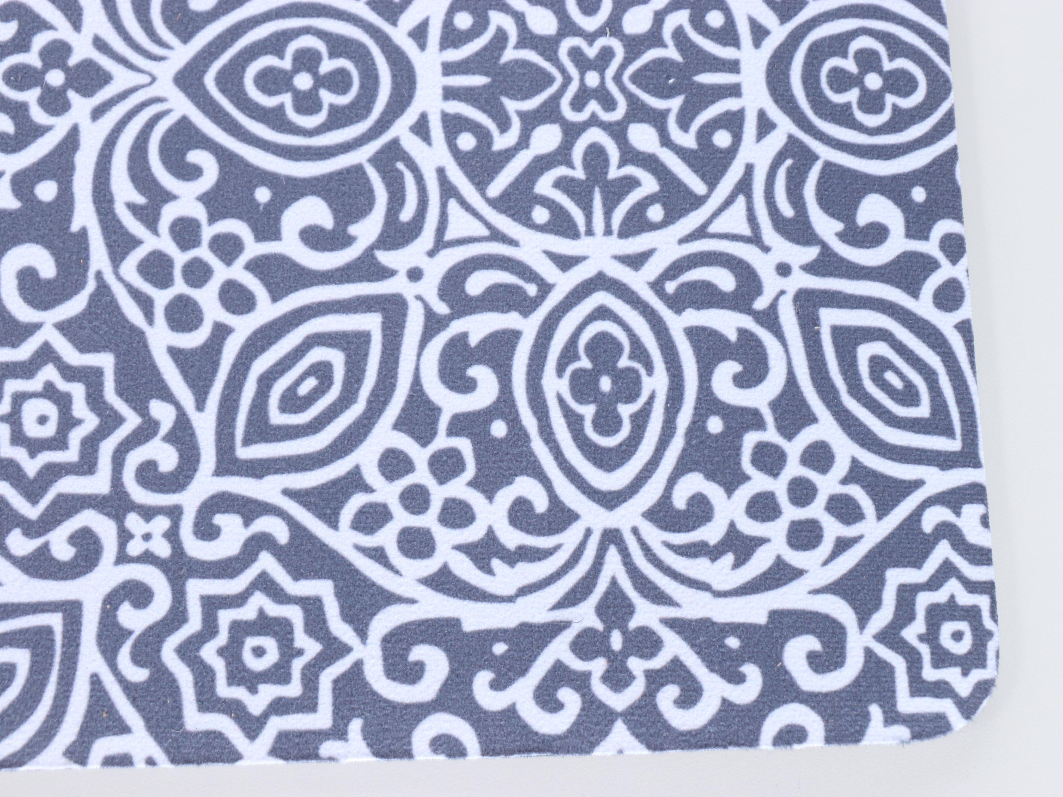 Hammacher Schlemmer Gray Polyester Commercial Grade Desk Chair Mat