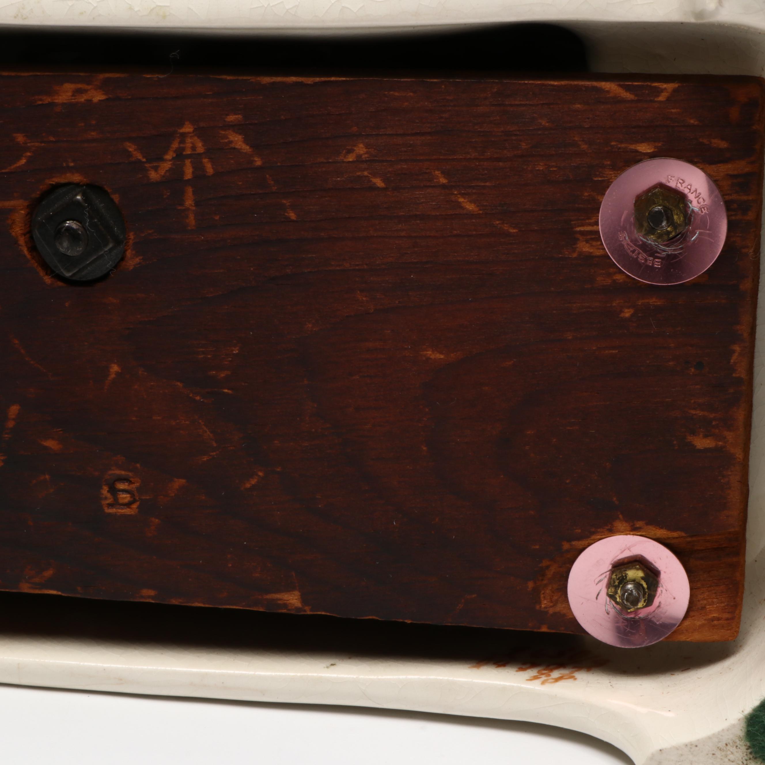 Ansonia Royal Bonn "La Claor" Porcelain Mantel Clock, 1882