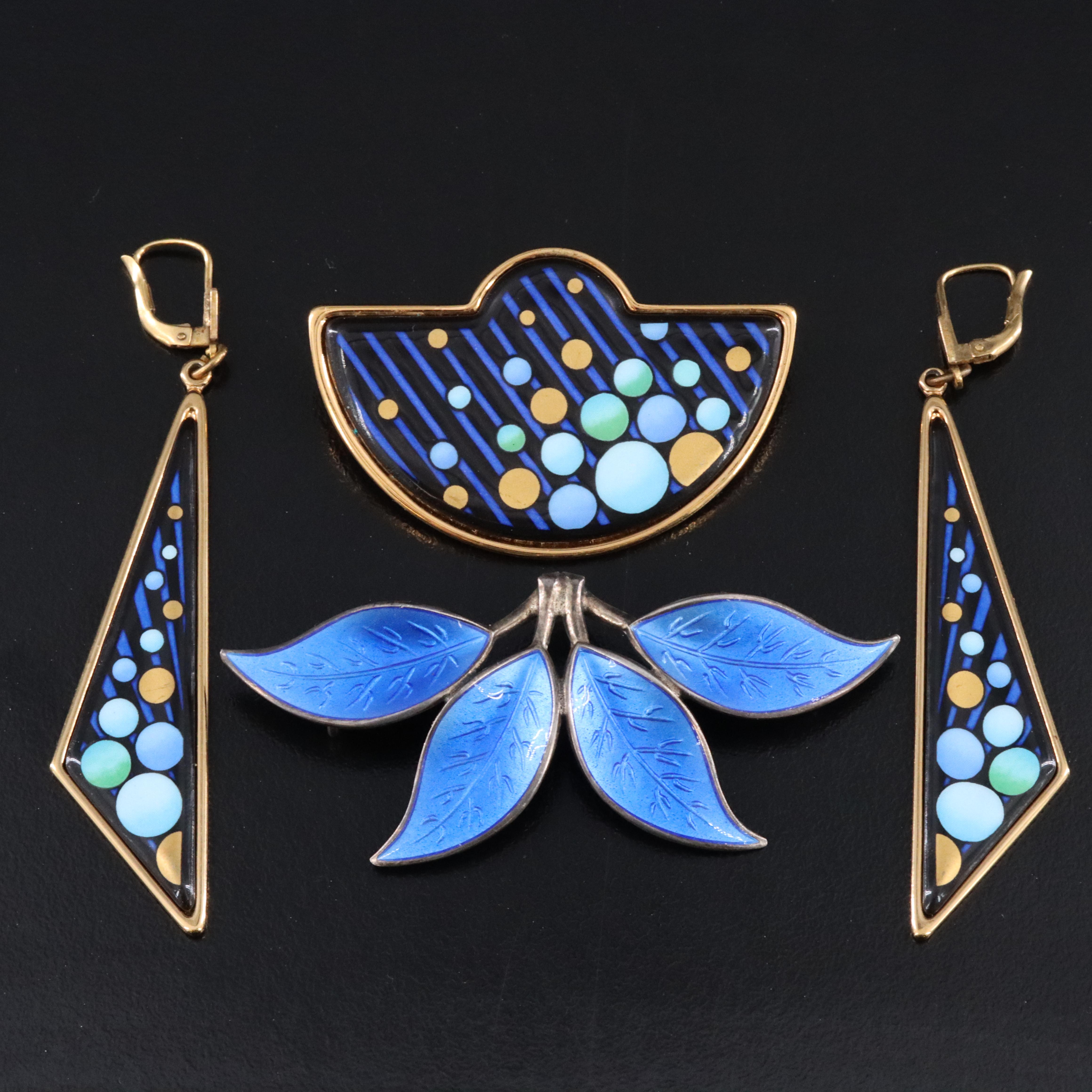 Enamel Jewelry Including Michaela Frey and Sterling David Andersen