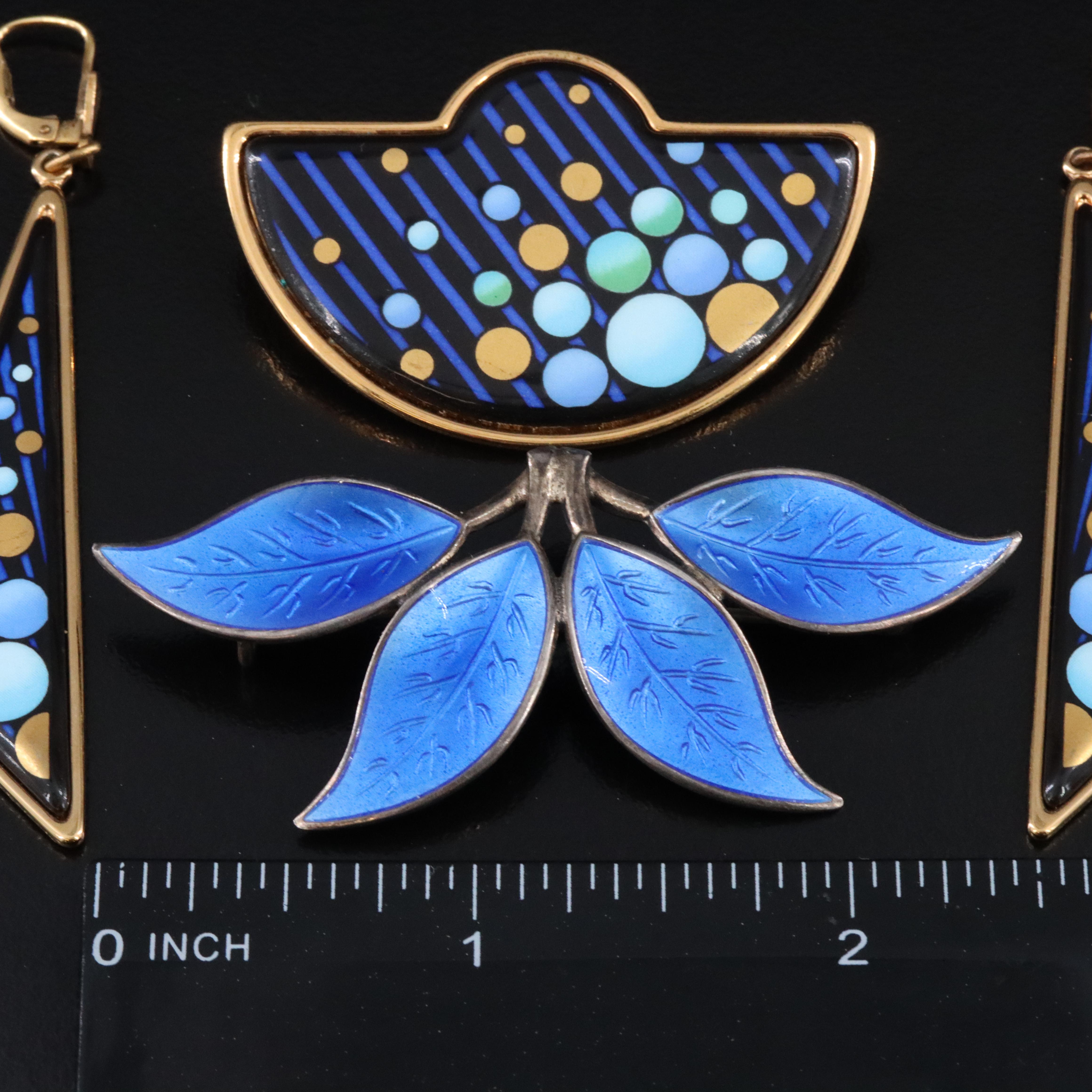 Enamel Jewelry Including Michaela Frey and Sterling David Andersen