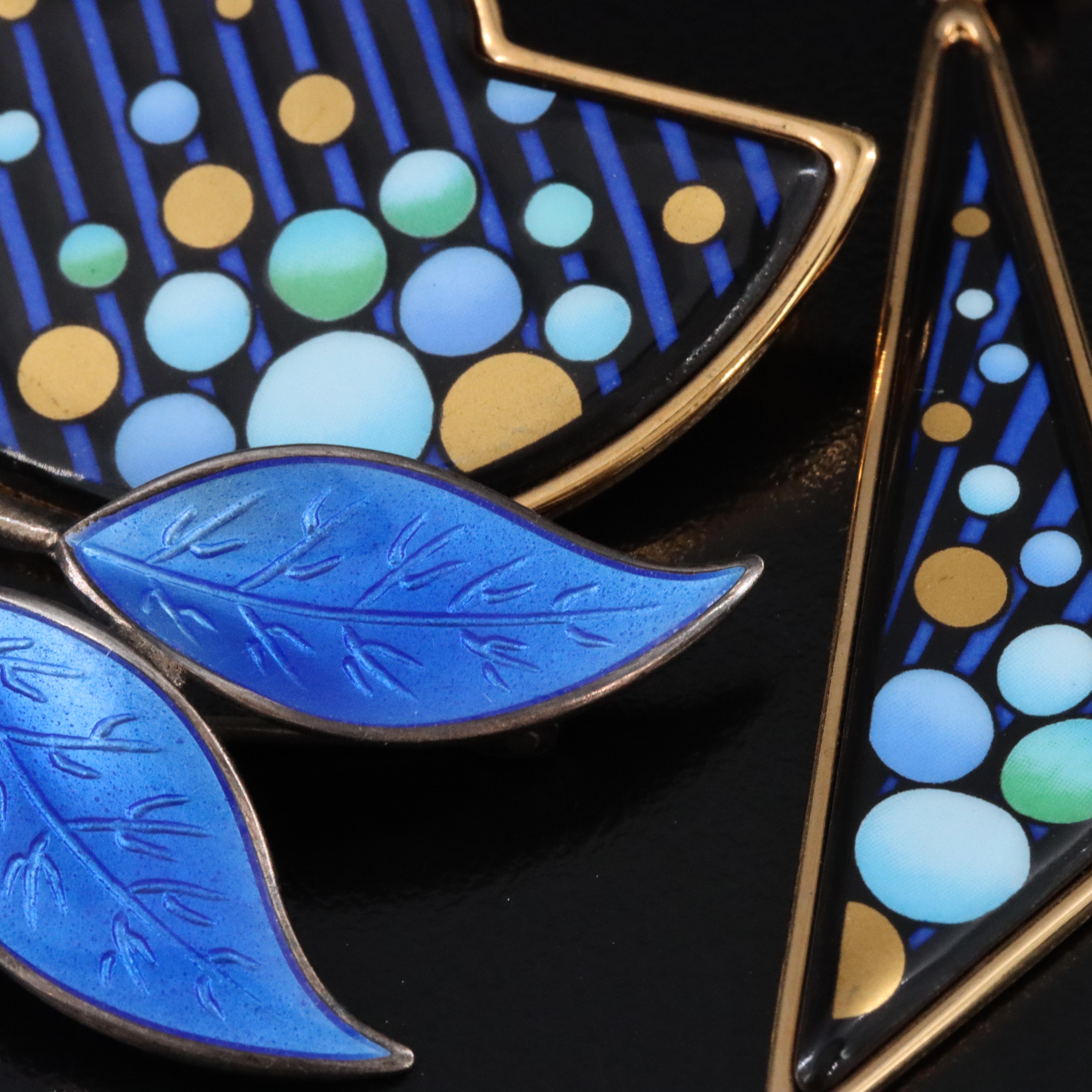 Enamel Jewelry Including Michaela Frey and Sterling David Andersen