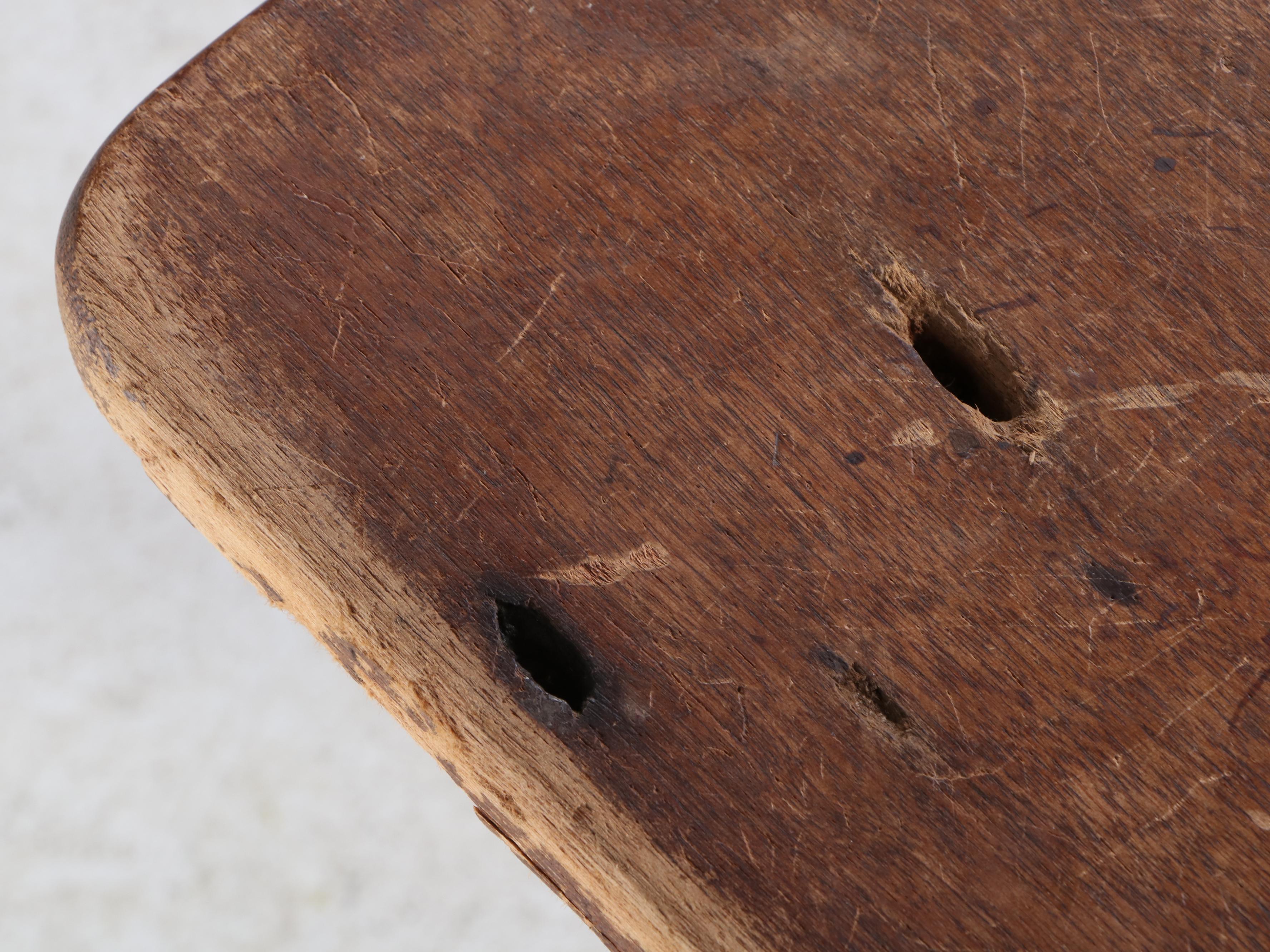 American Primitive Walnut Harvest Table, 19th Century