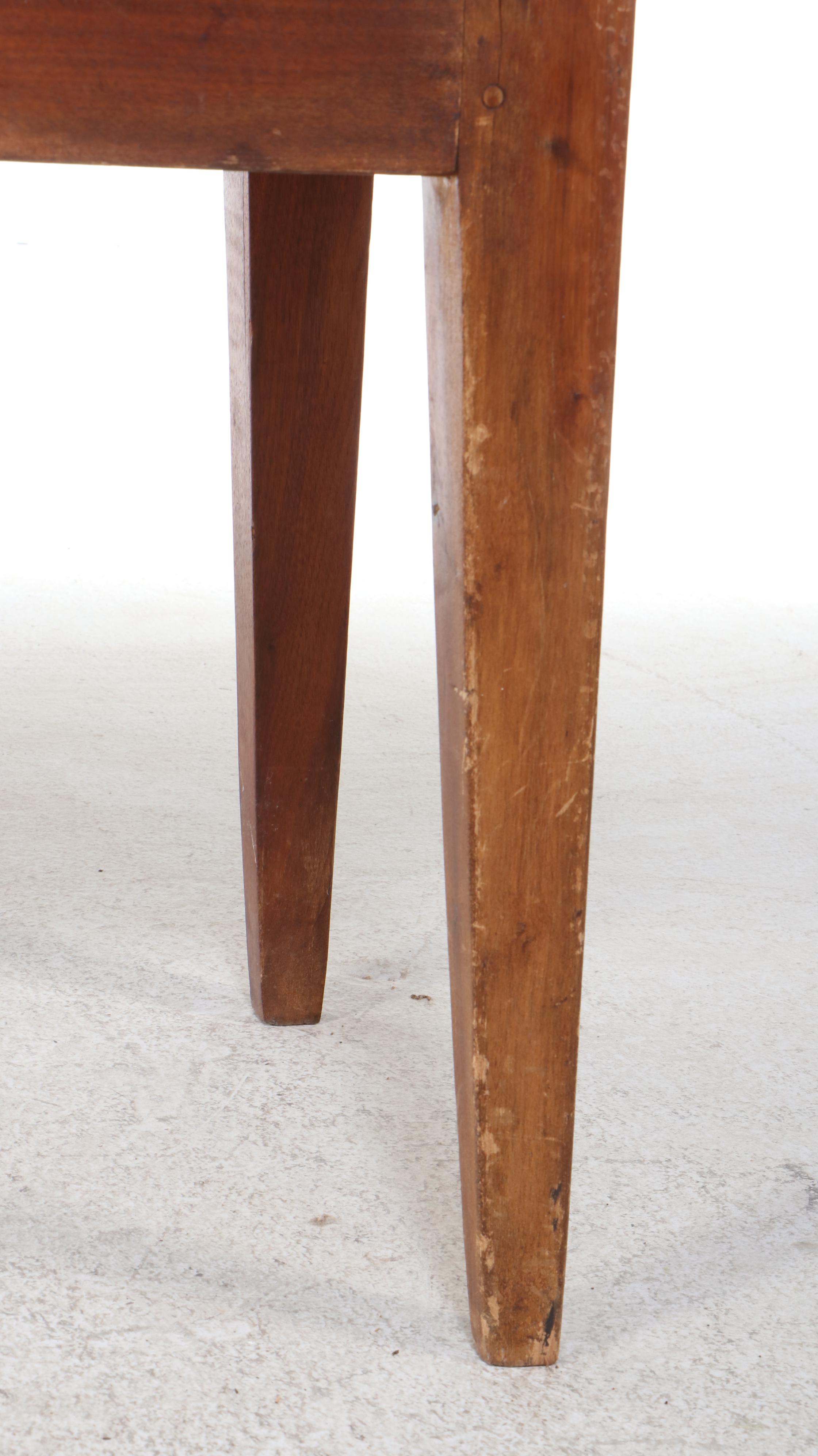 American Primitive Walnut Harvest Table, 19th Century