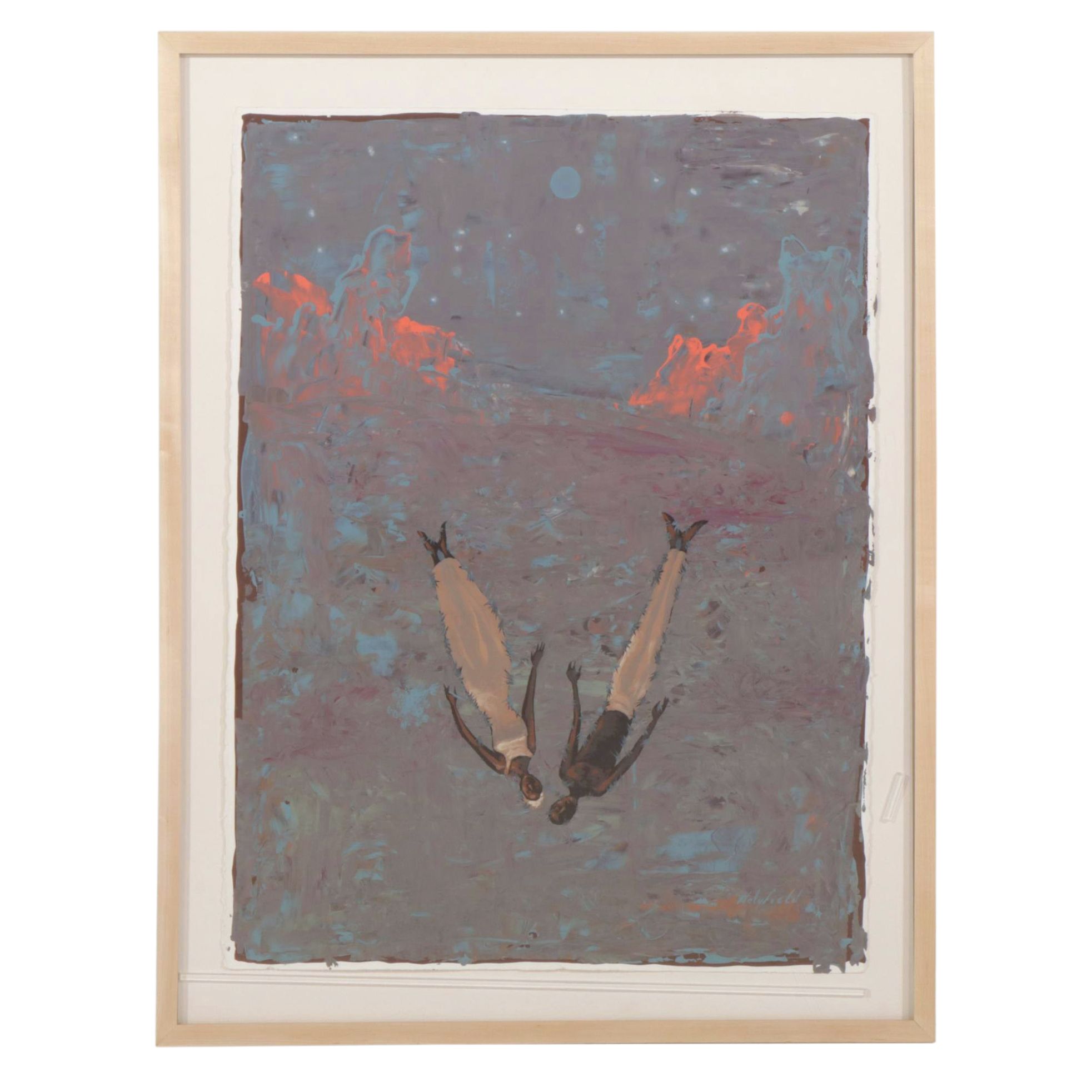 John Holyfield "Stages of Love #7" Acrylic on Rag Paper, 2006