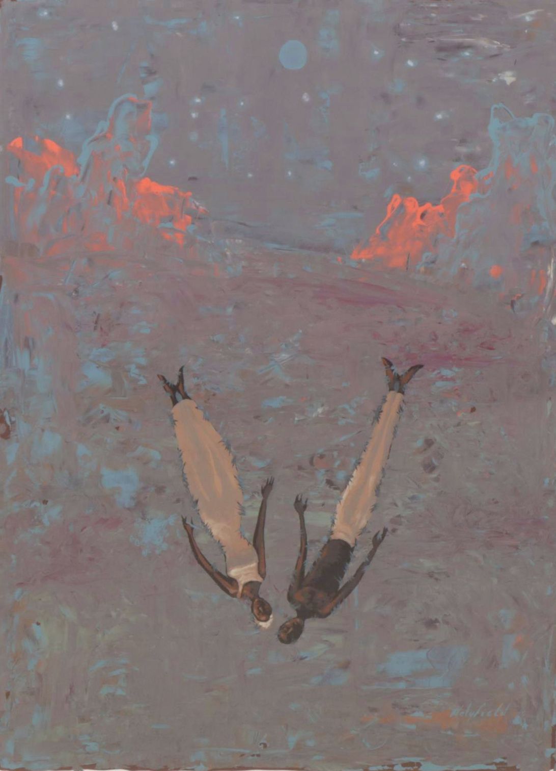 John Holyfield "Stages of Love #7" Acrylic on Rag Paper, 2006