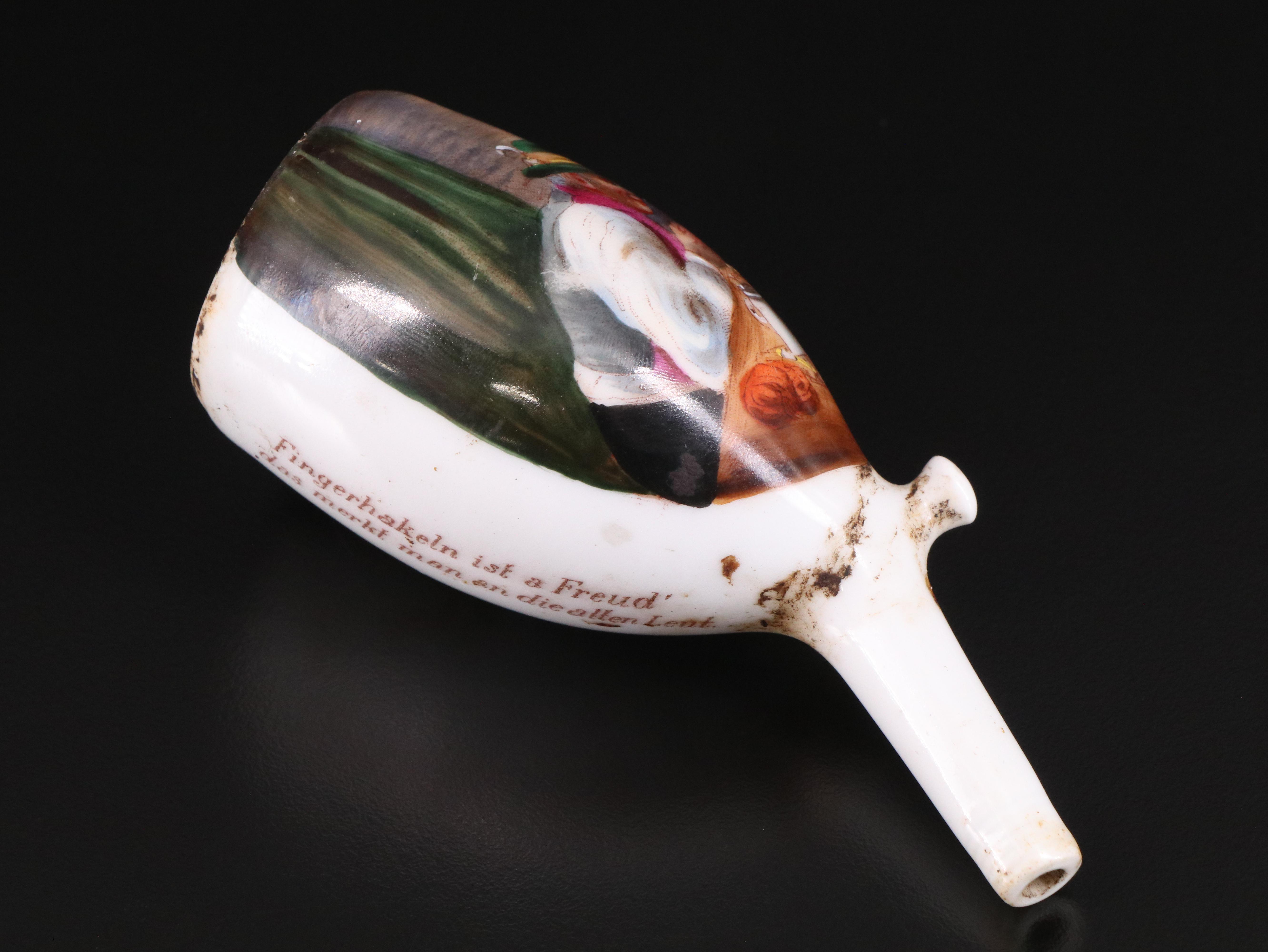 Austrian and More Hand-Painted Porcelain Tobacco Pipes