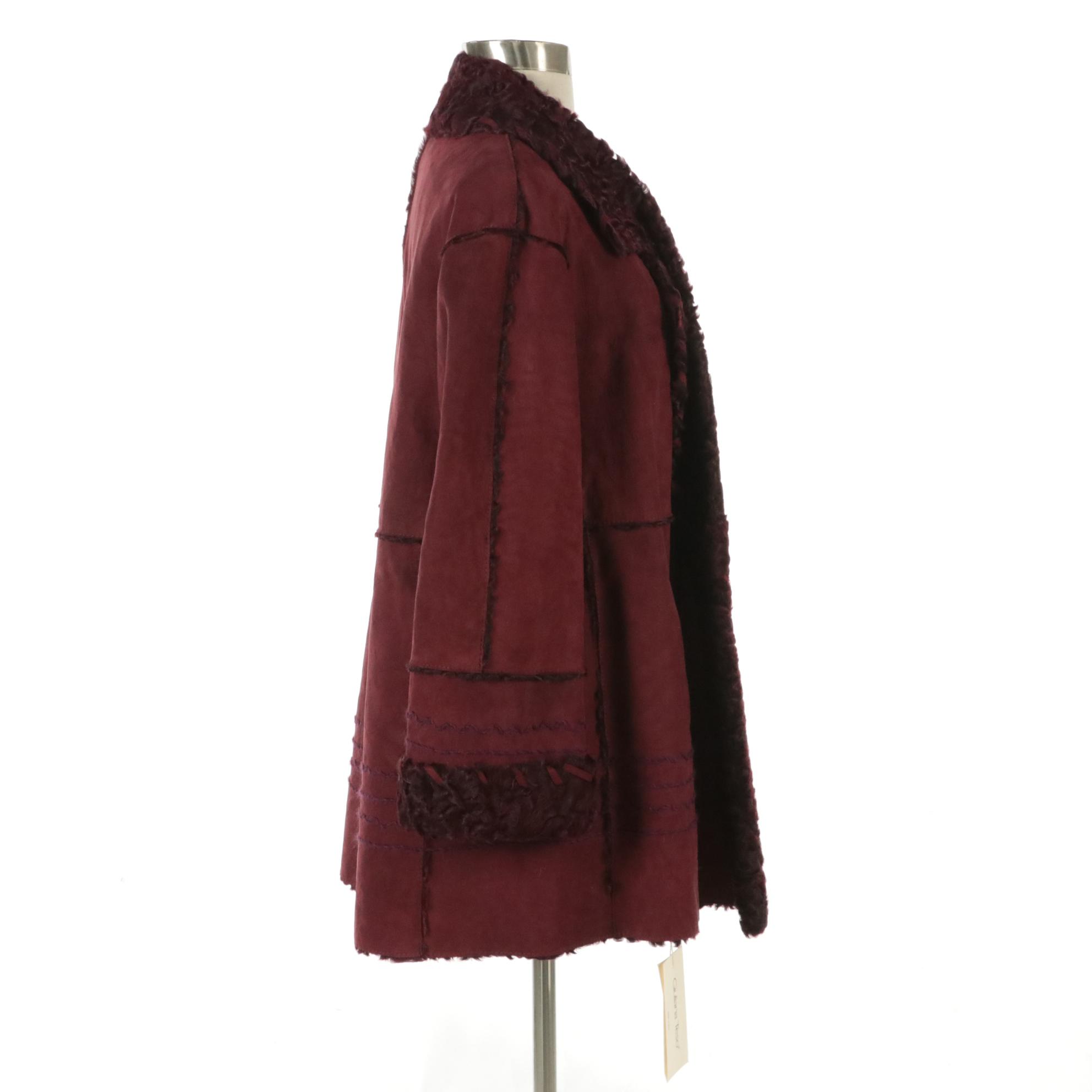 Giuliana Teso/Neiman Marcus Dyed Persian Lamb Shearling Coat with Tag