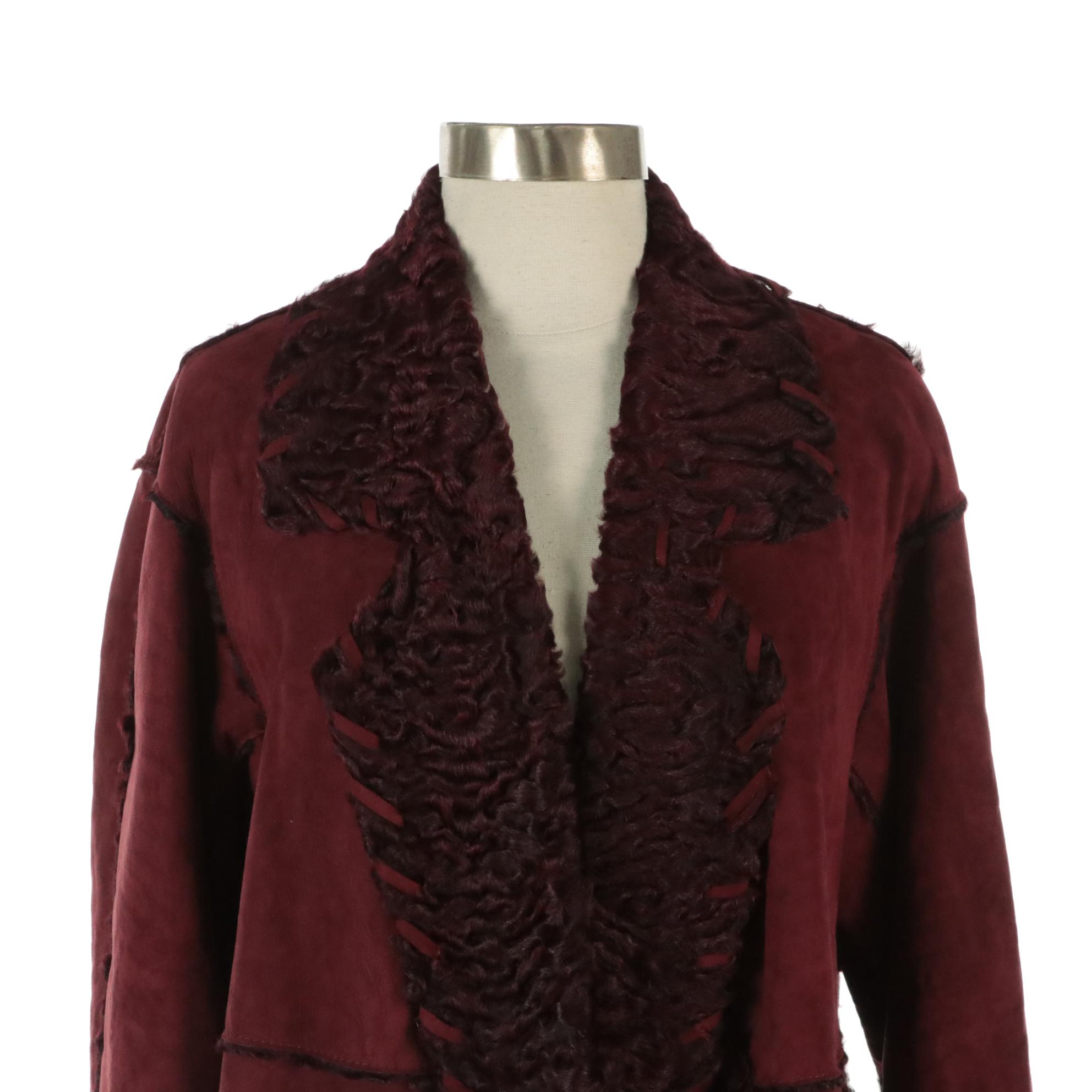 Giuliana Teso/Neiman Marcus Dyed Persian Lamb Shearling Coat with Tag