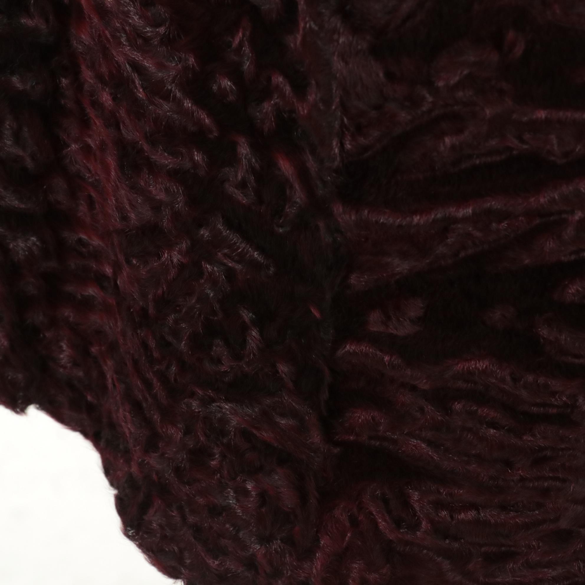 Giuliana Teso/Neiman Marcus Dyed Persian Lamb Shearling Coat with Tag