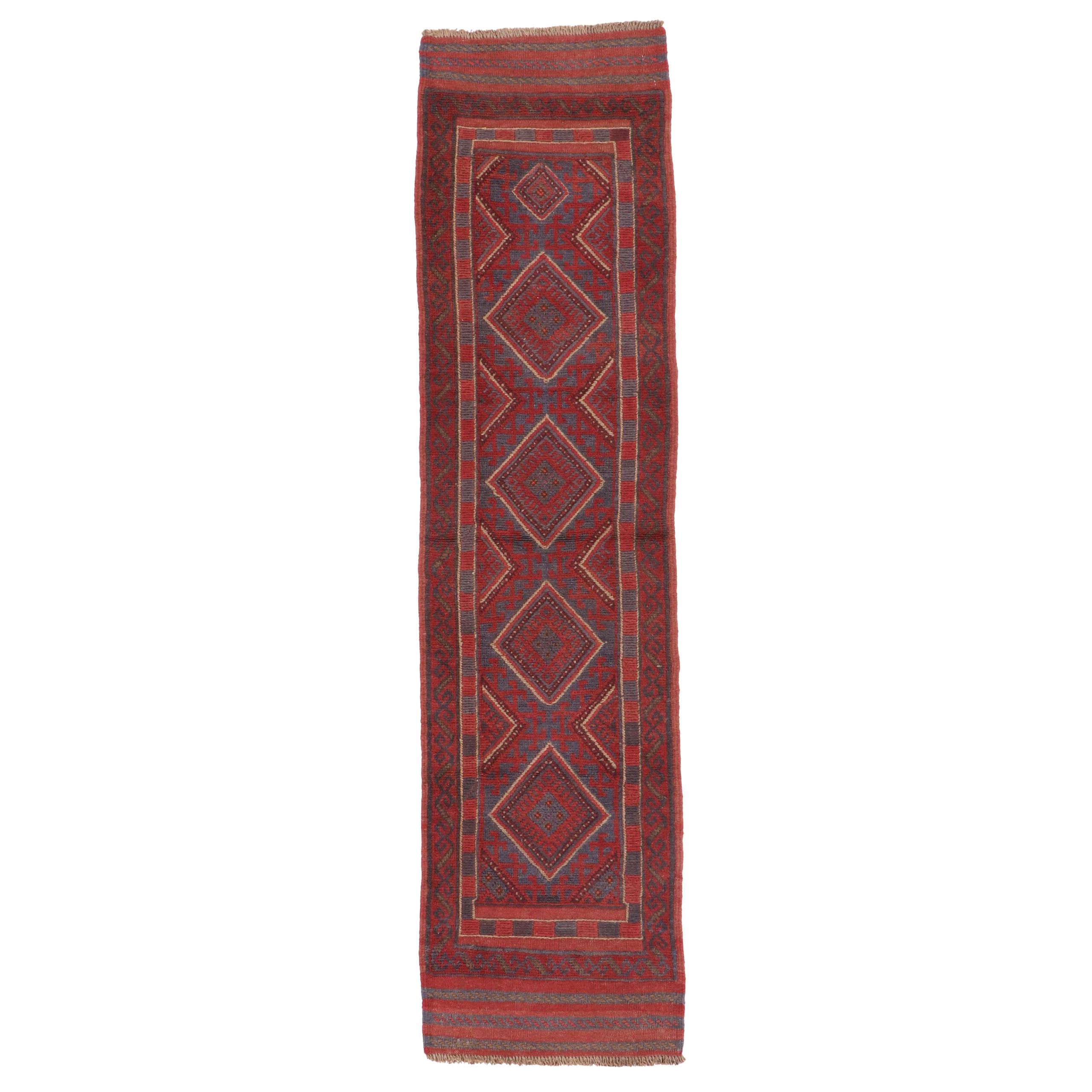 2' x 7'11 Handwoven Afghan Mashwani Carpet Runner