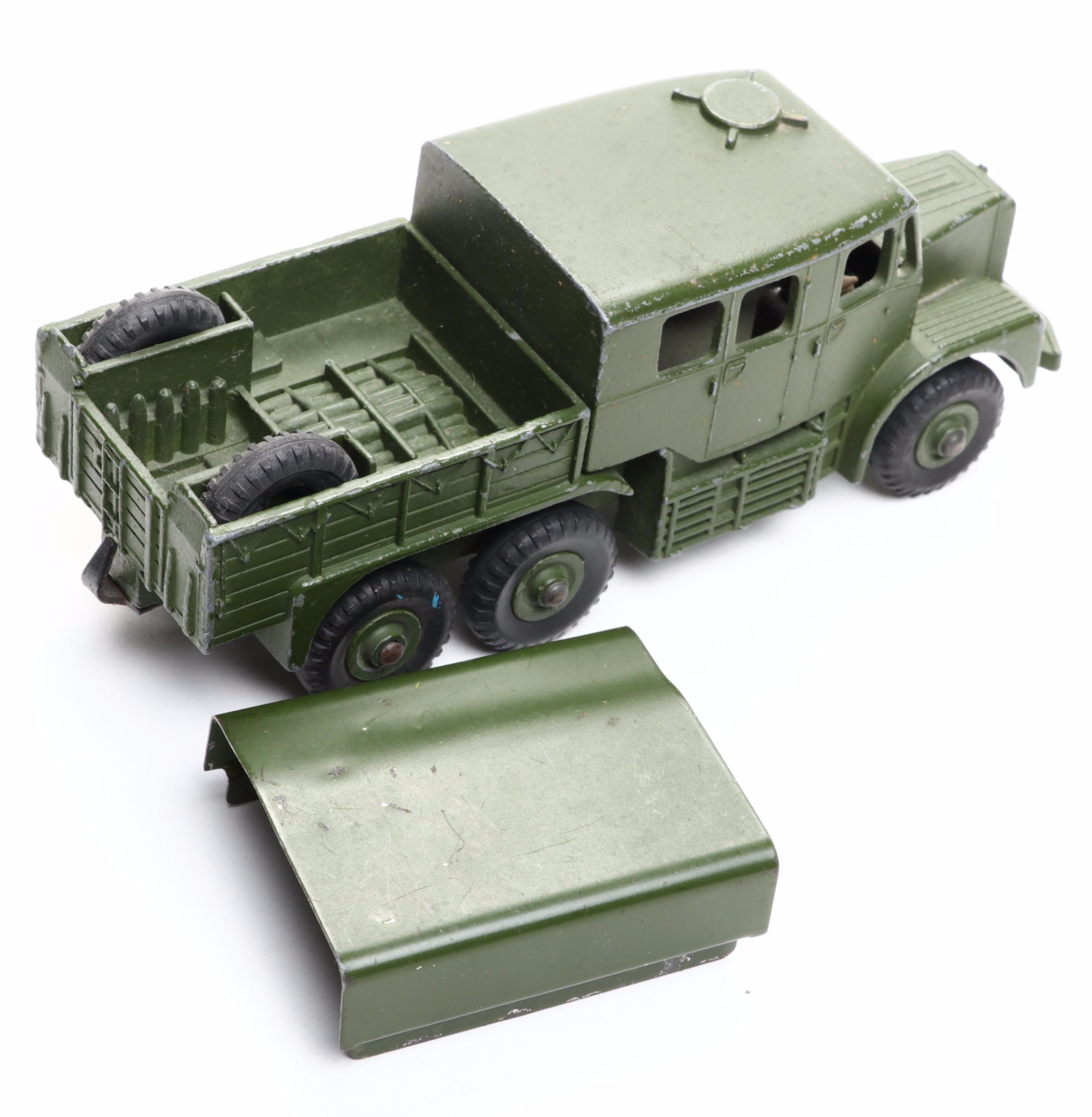 Dinky Toys "Medium Tractor Trailer," "Jeep" and More Army Trucks