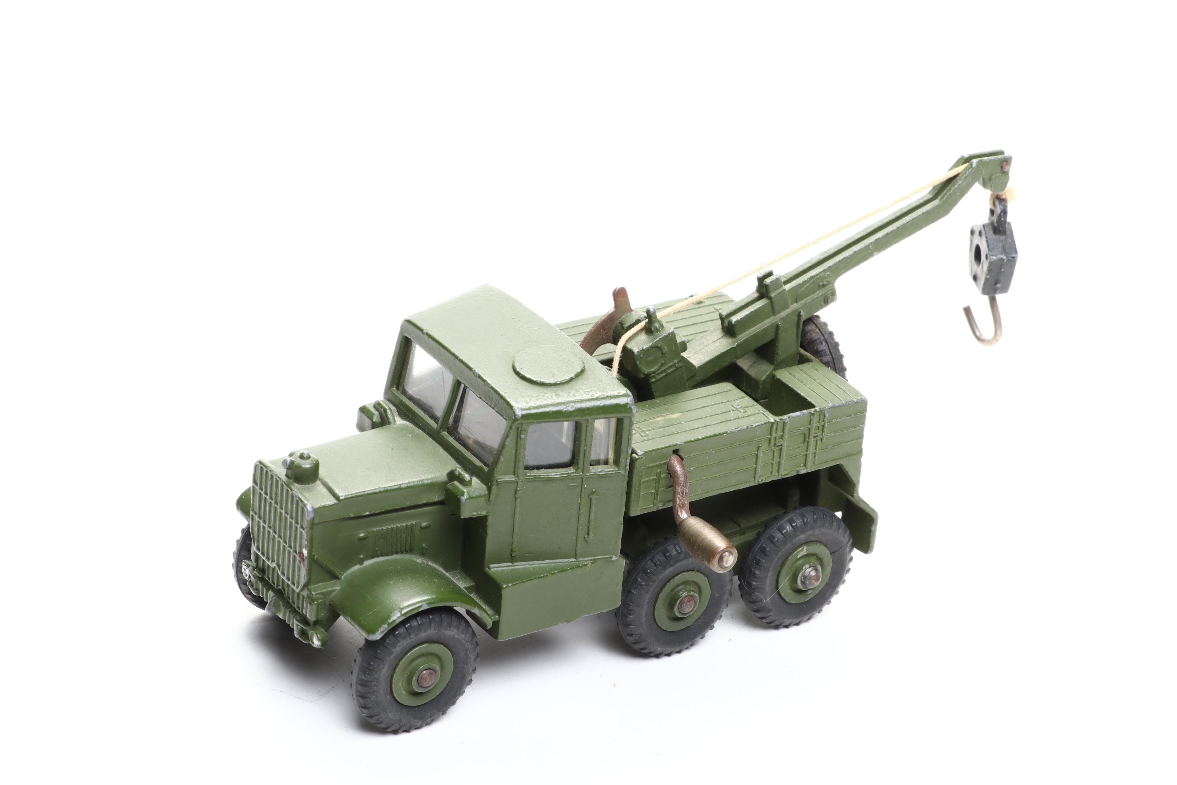 Dinky Toys "Medium Tractor Trailer," "Jeep" and More Army Trucks