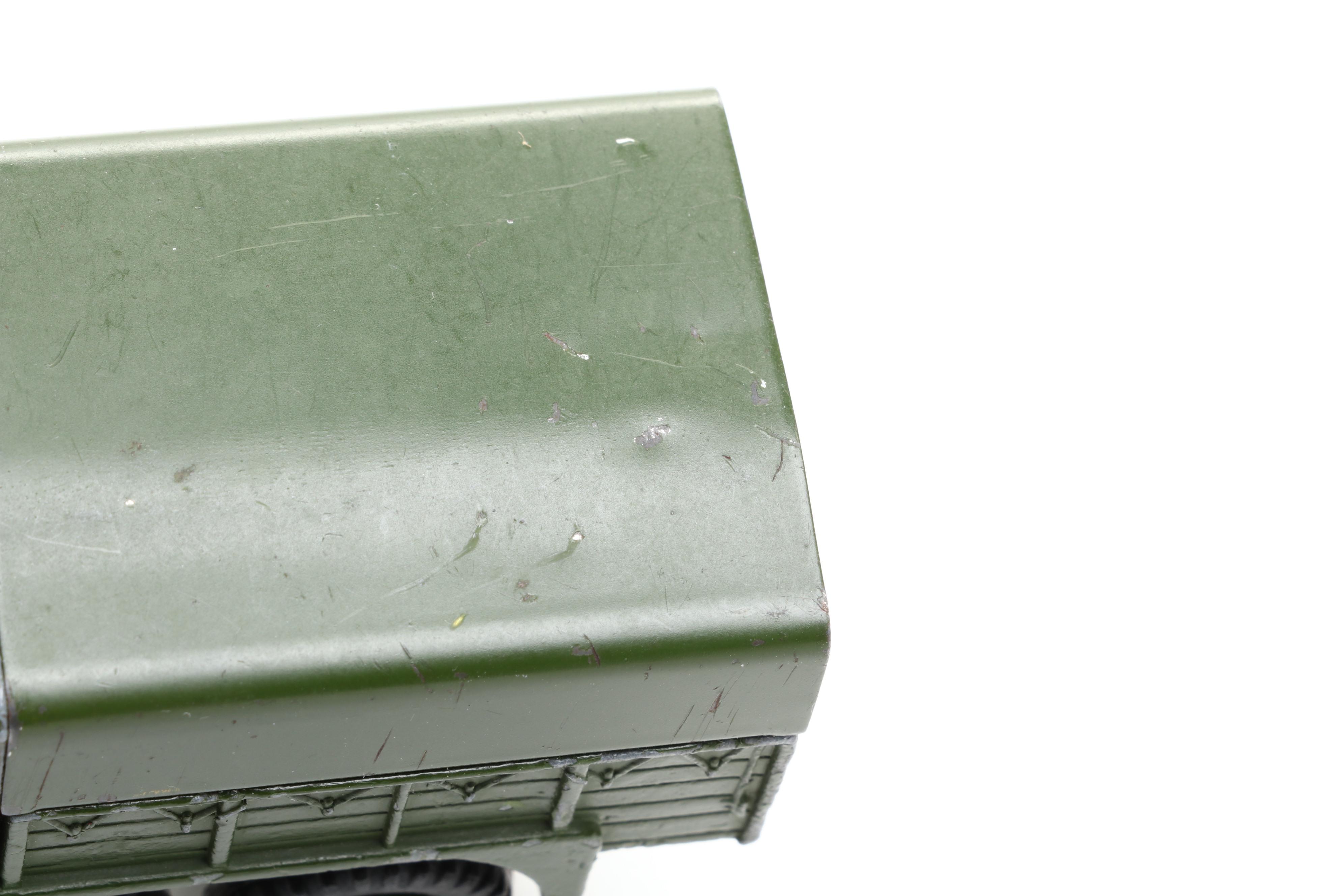 Dinky Toys "Medium Tractor Trailer," "Jeep" and More Army Trucks