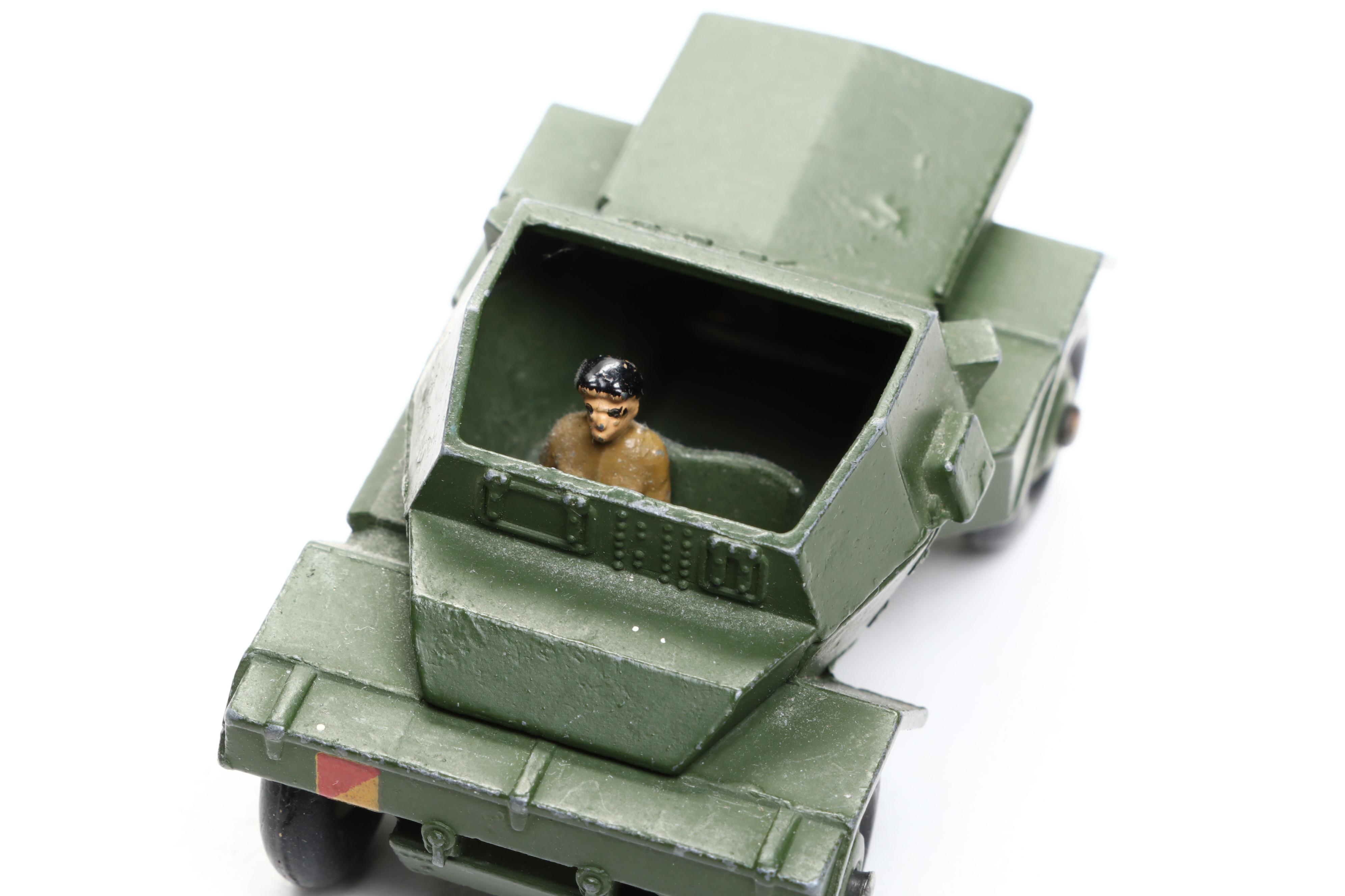 Dinky Toys "Medium Tractor Trailer," "Jeep" and More Army Trucks