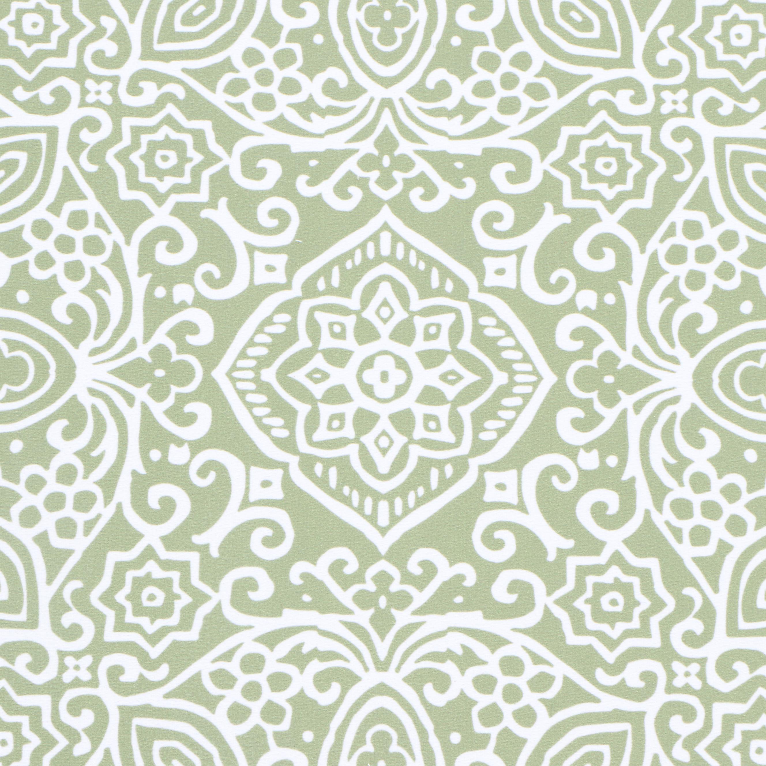 Hammacher Schlemmer Arabesque Sage Polyester Commercial Grade Desk Chair Mat