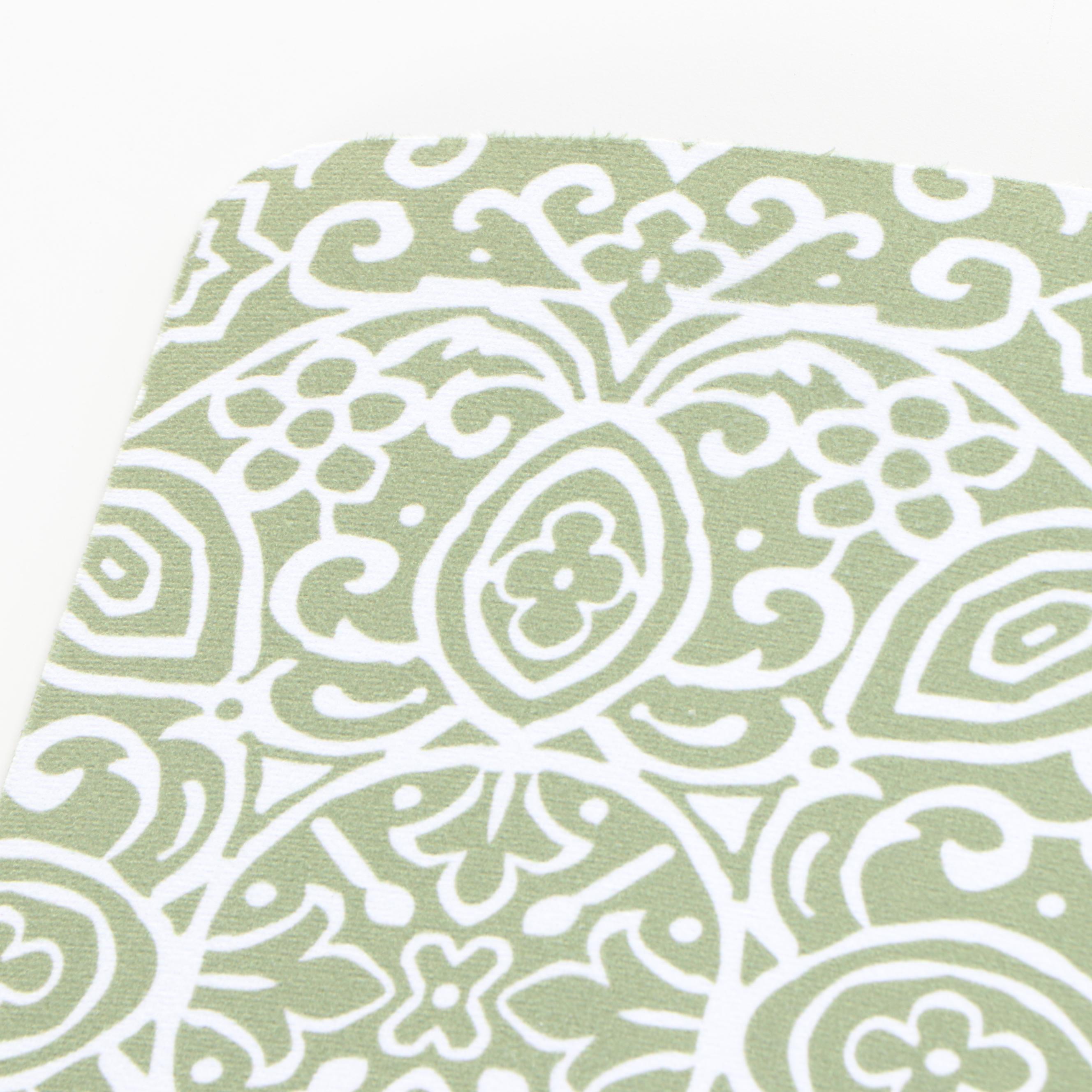 Hammacher Schlemmer Arabesque Sage Polyester Commercial Grade Desk Chair Mat