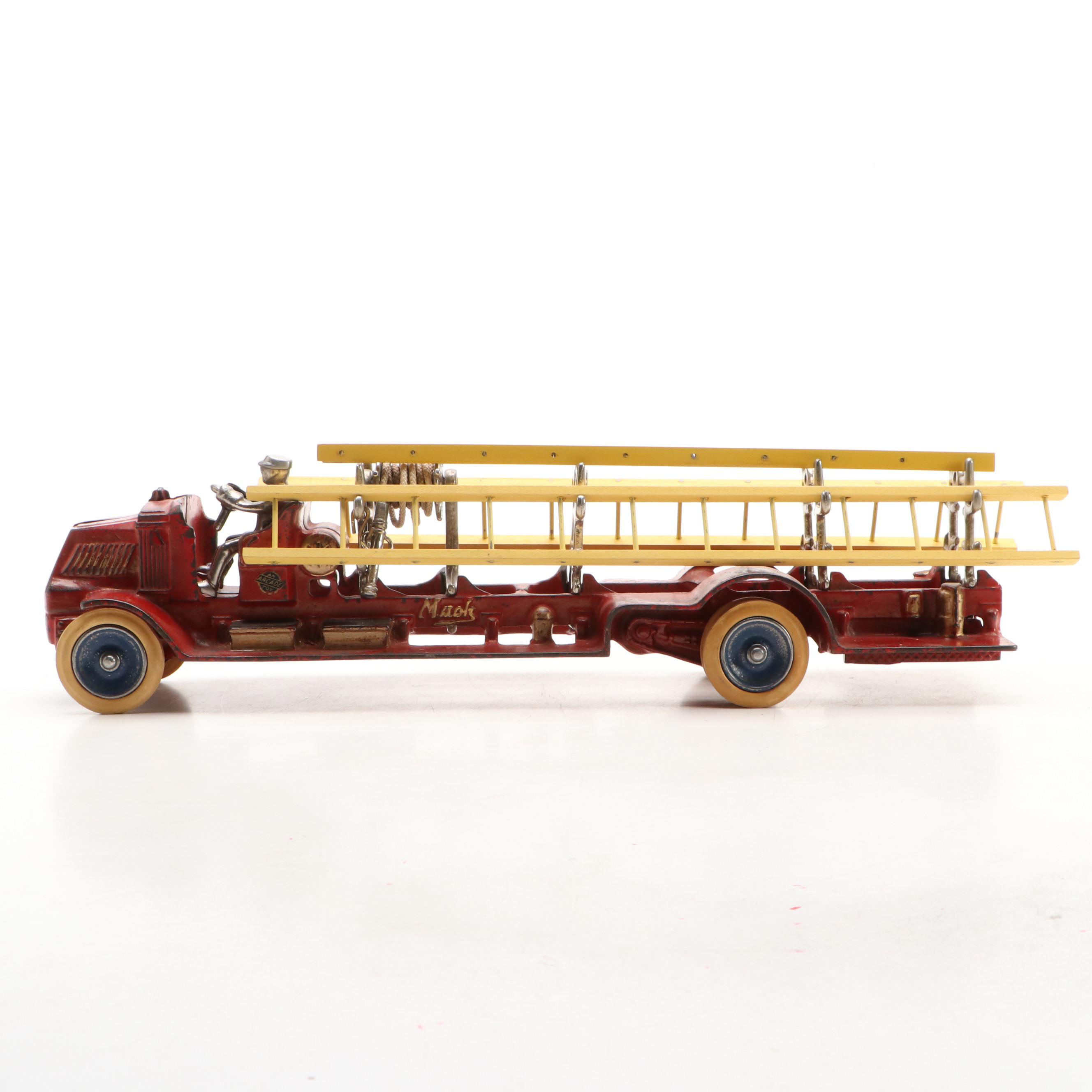 Arcade Cast Iron "Mack" Fire Truck, Early to Mid-20th Century