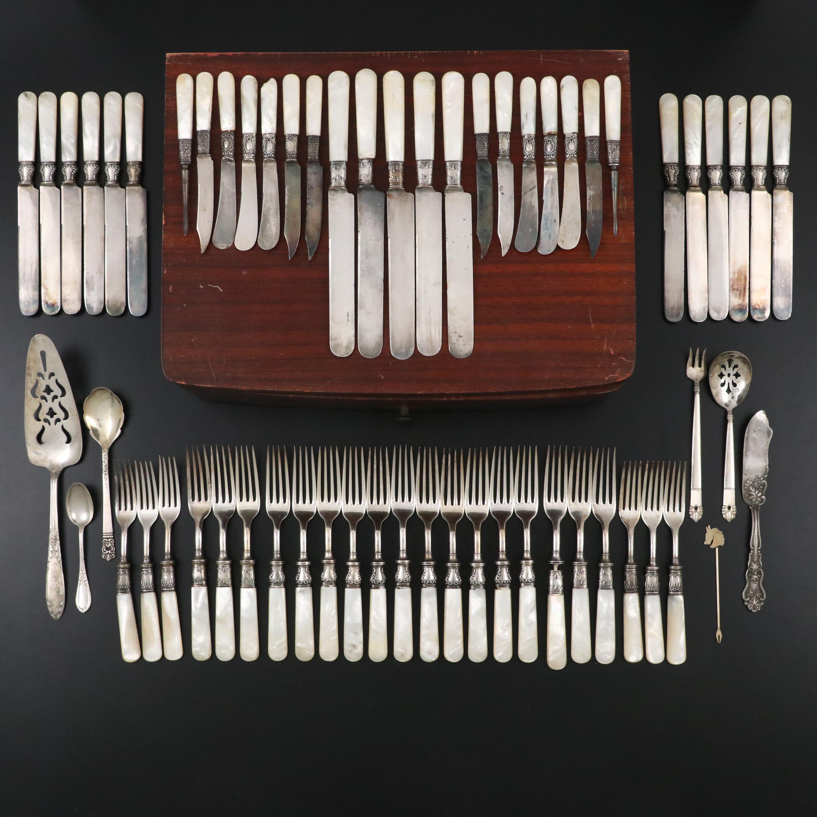 Landers, Frary & Clock Sterling and Mother-of-Pearl Handled Flatware and More