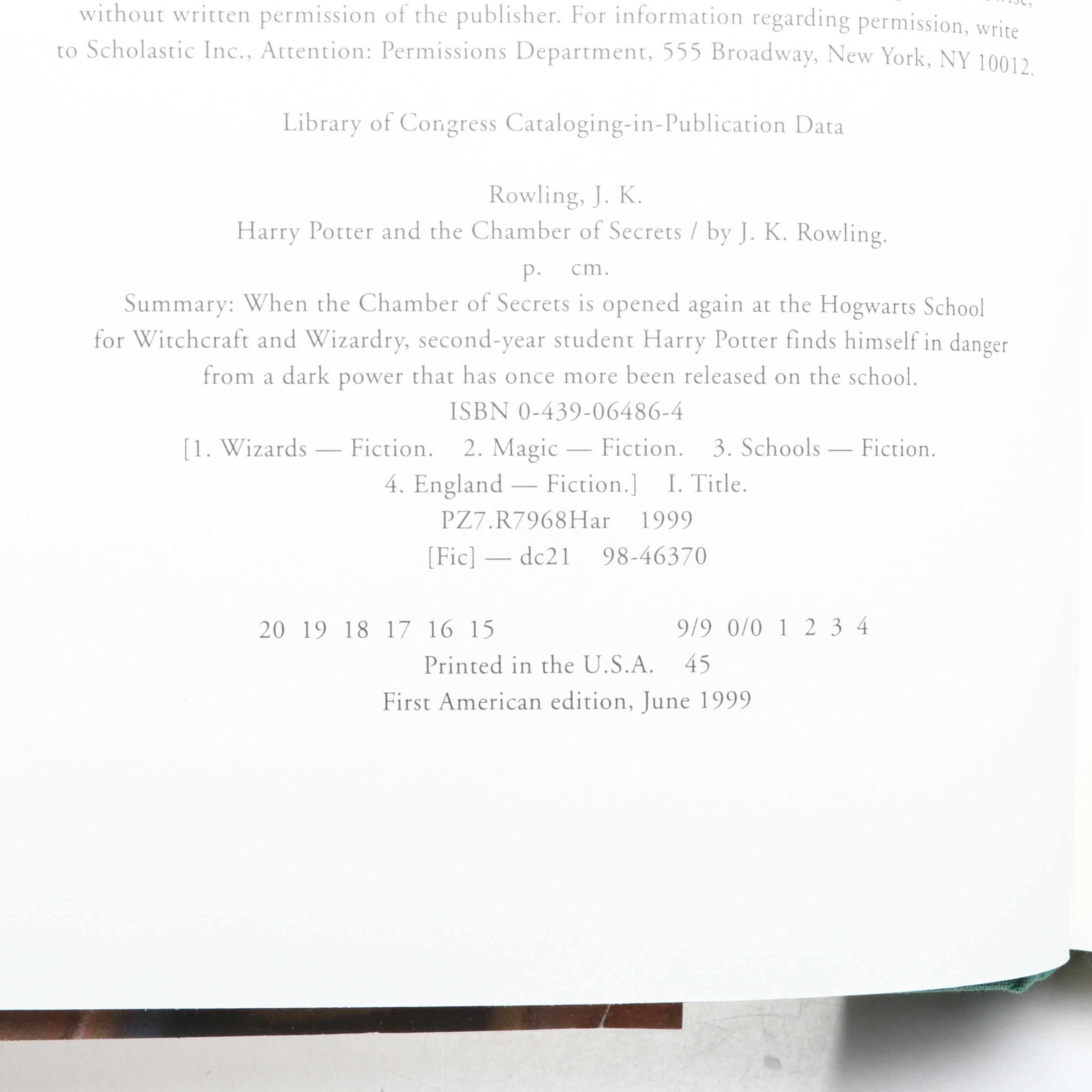 First American Edition "Harry Potter" Complete Series by J. K. Rowling