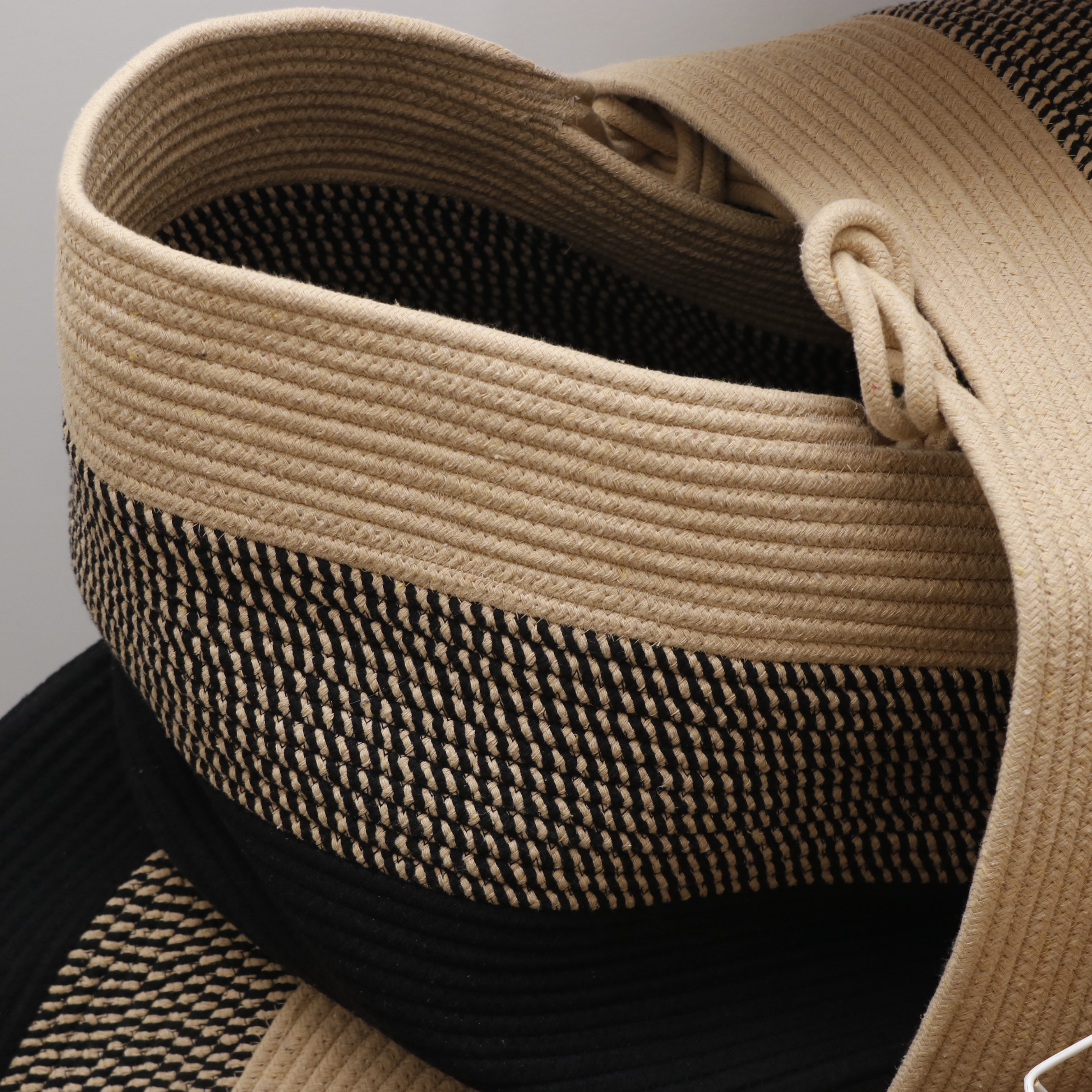 Hyacinth, Cotton Rope, and Wicker Storage Baskets, Hangers and Towels