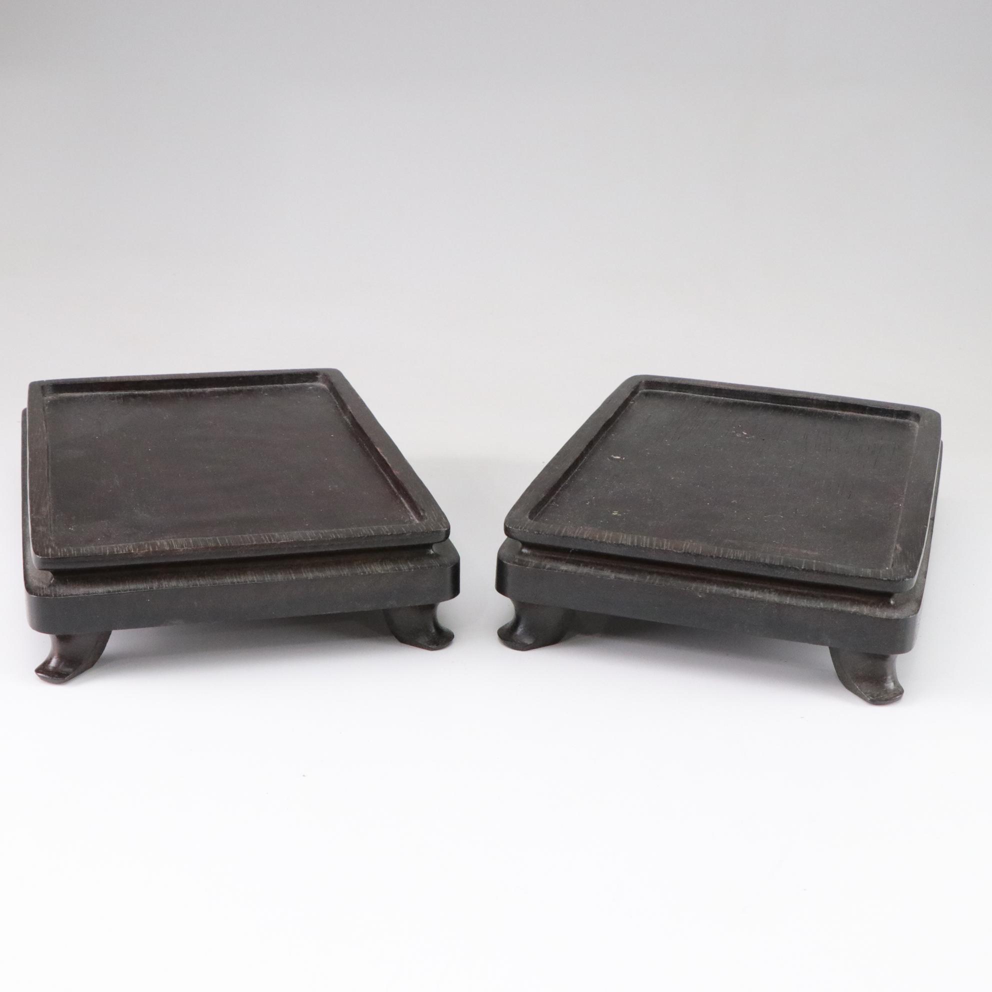 Wooden Footed Display Stand Collection