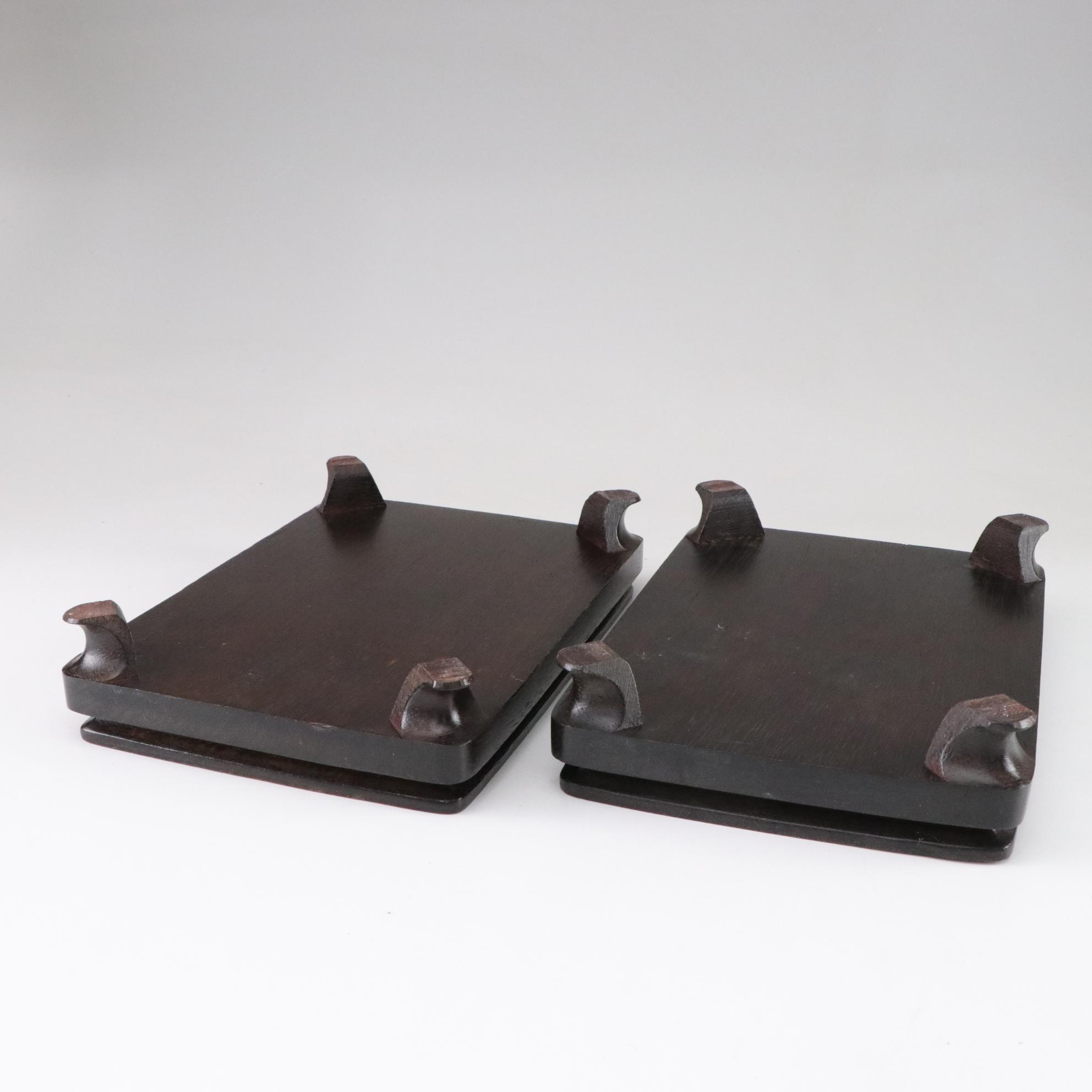 Wooden Footed Display Stand Collection