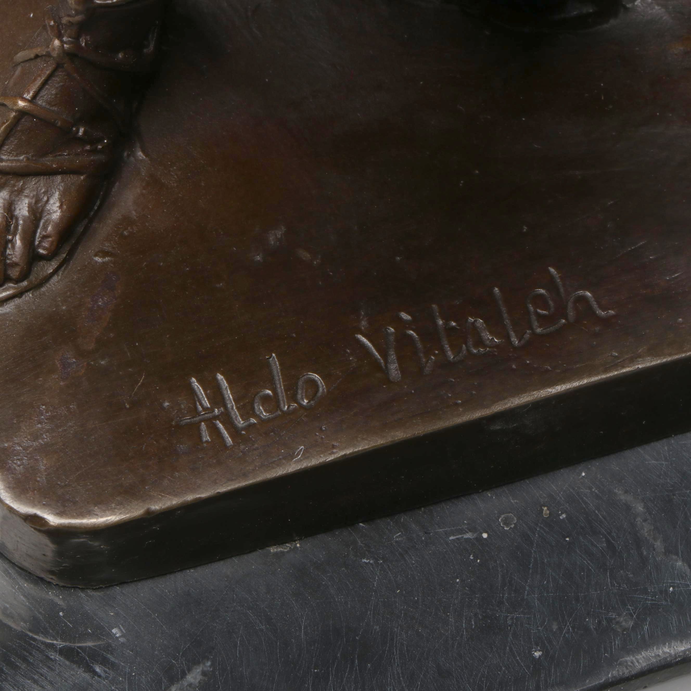 Aldo Vitaleh Patinated Bronze "Perseus with the Head of Medusa" After Cellini