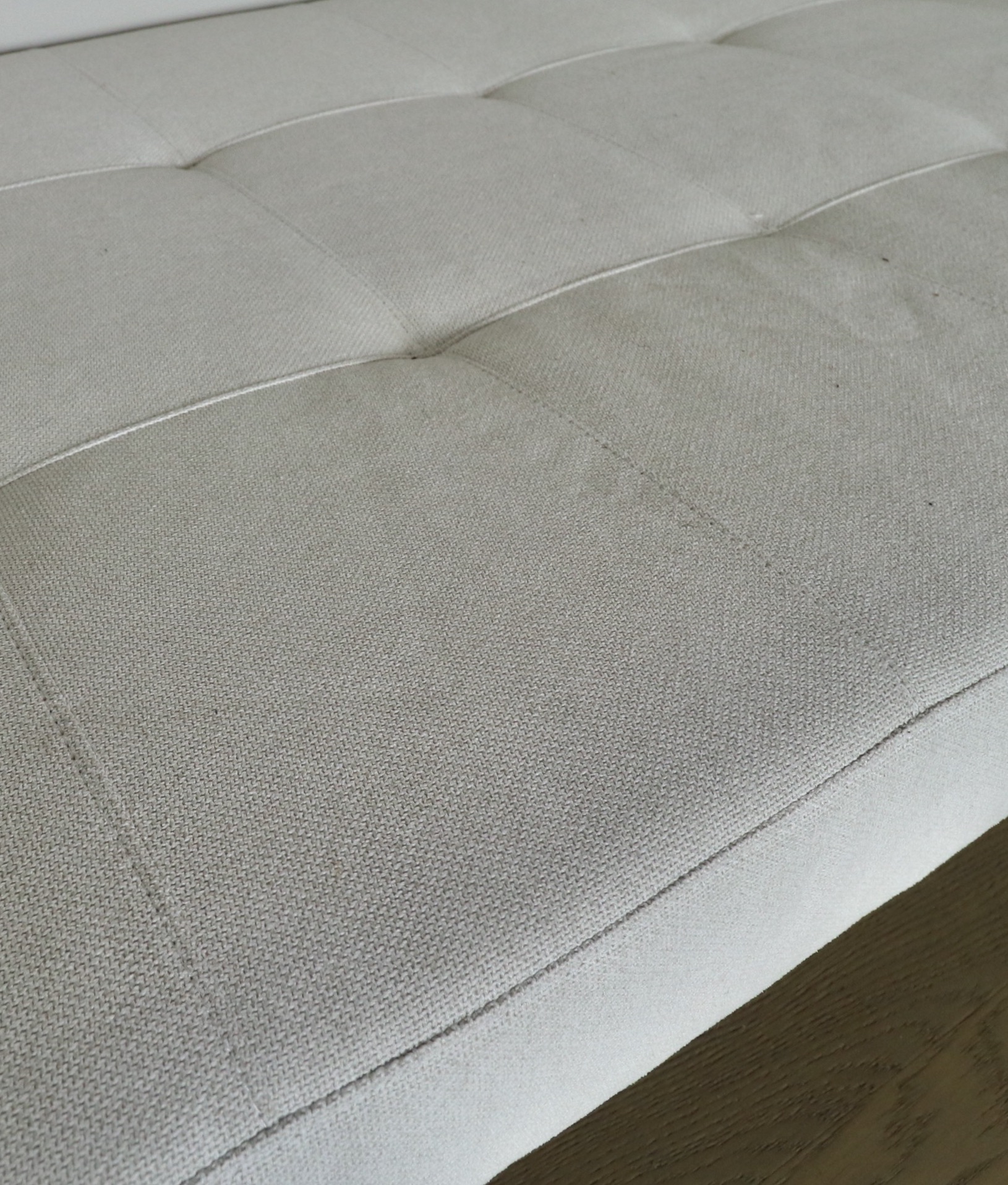 Mid Century Modern Style Upholstered Chaise Lounge with Bolster