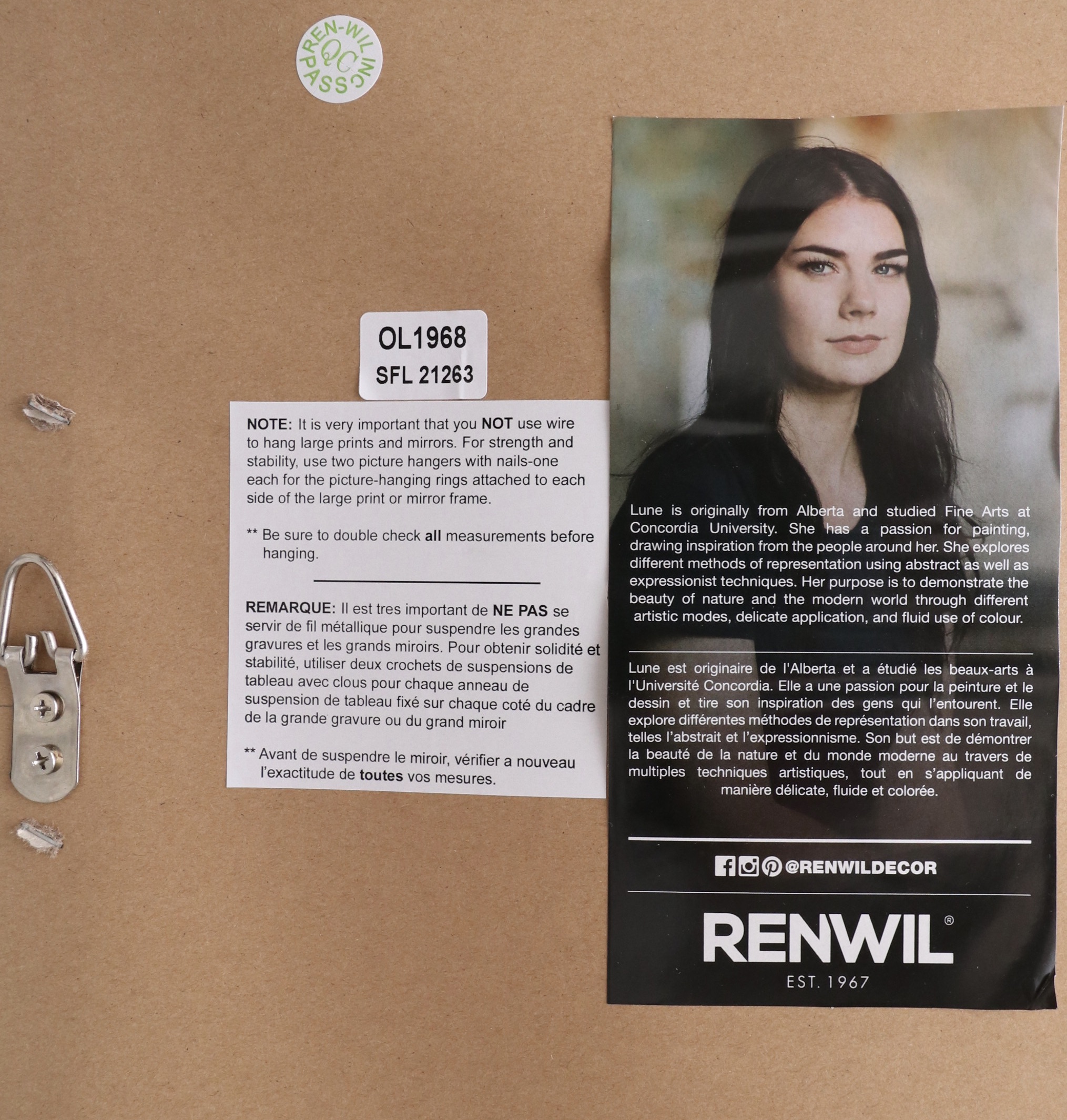 Renwil Abstract Landscape Oil Painting "Webber"