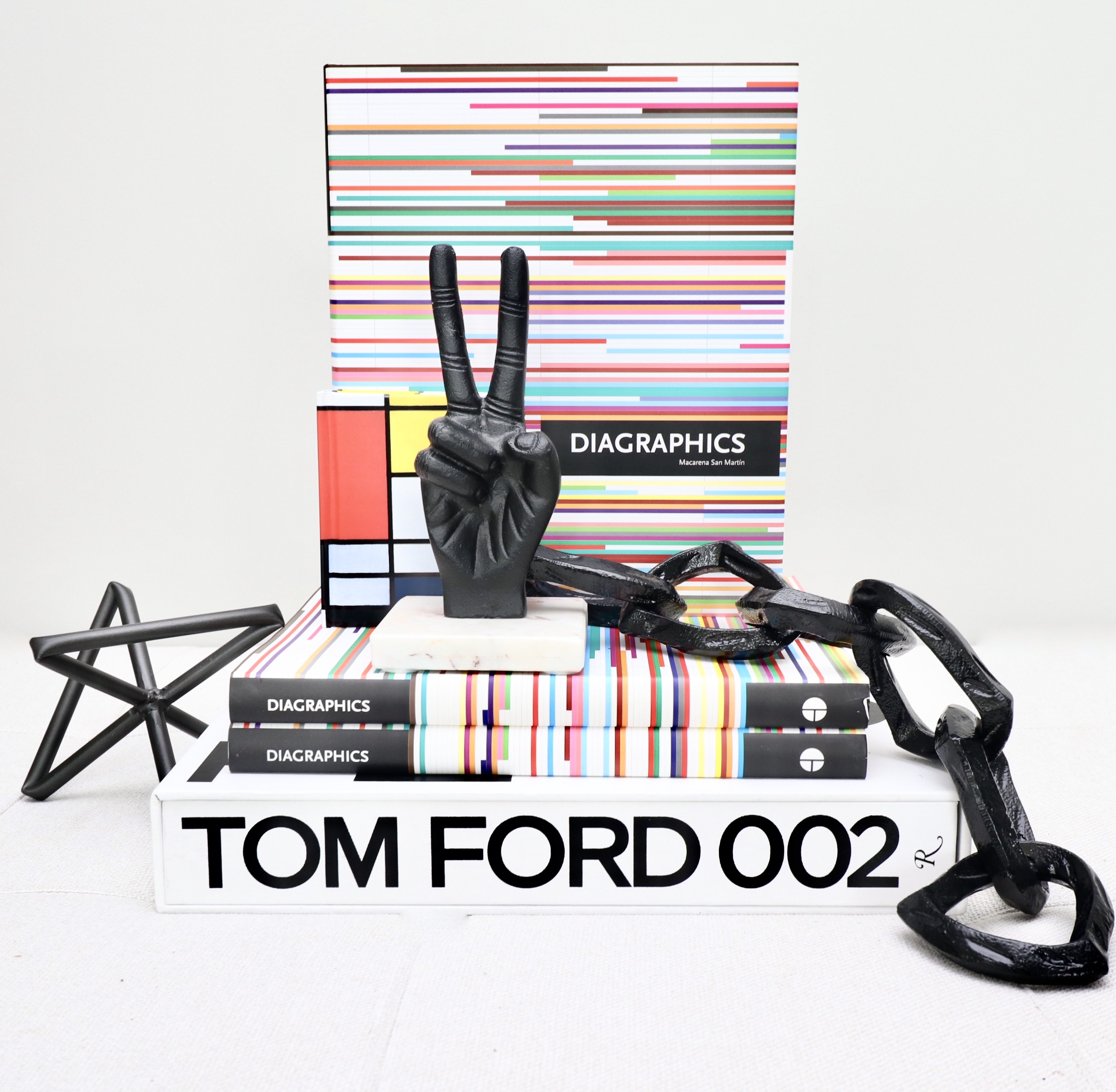 Designer "Tom Ford 002" and "Diagraphics" Books, Other Tabletop Décor