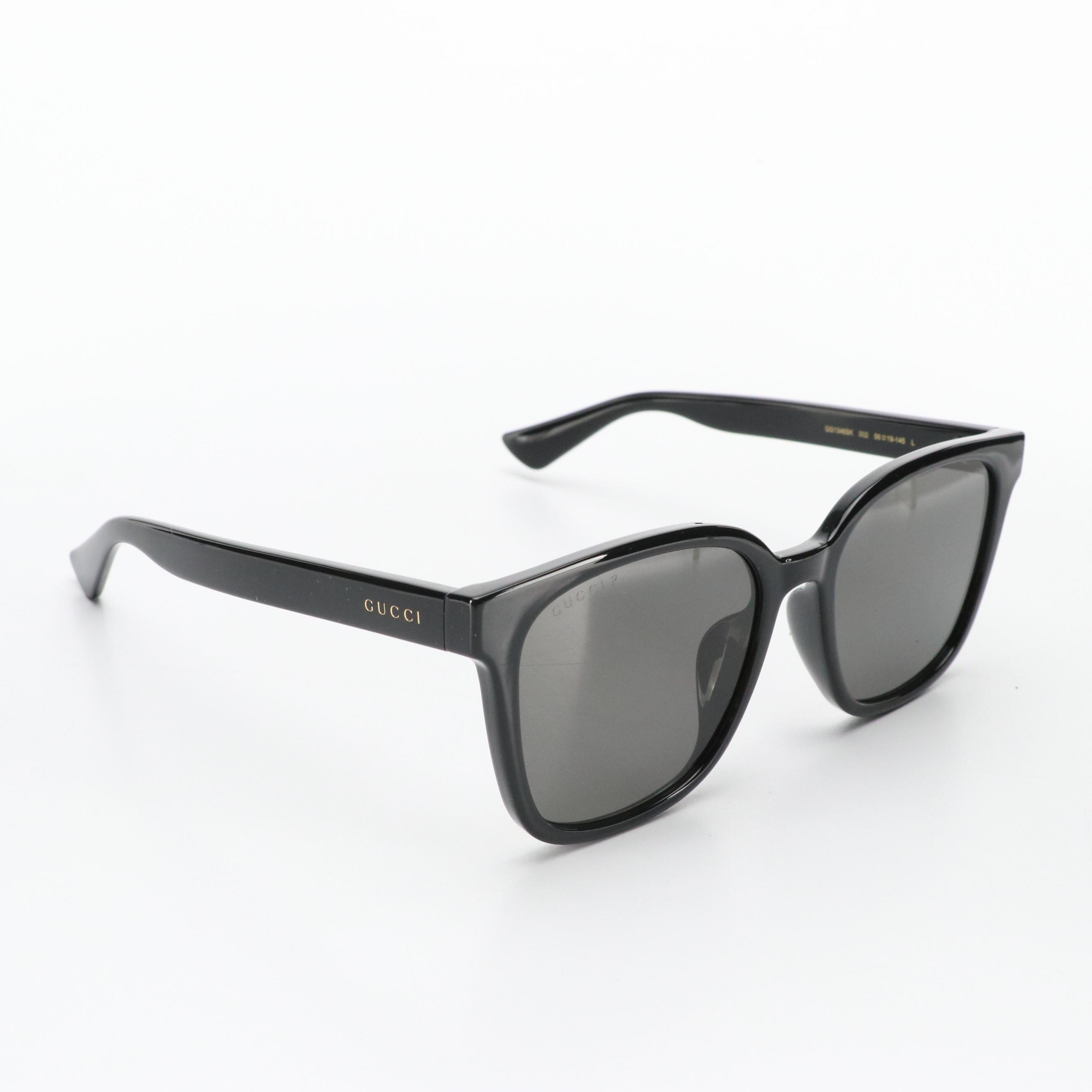 Gucci GG1346SK 002 Horn Rimmed Sunglasses with Case