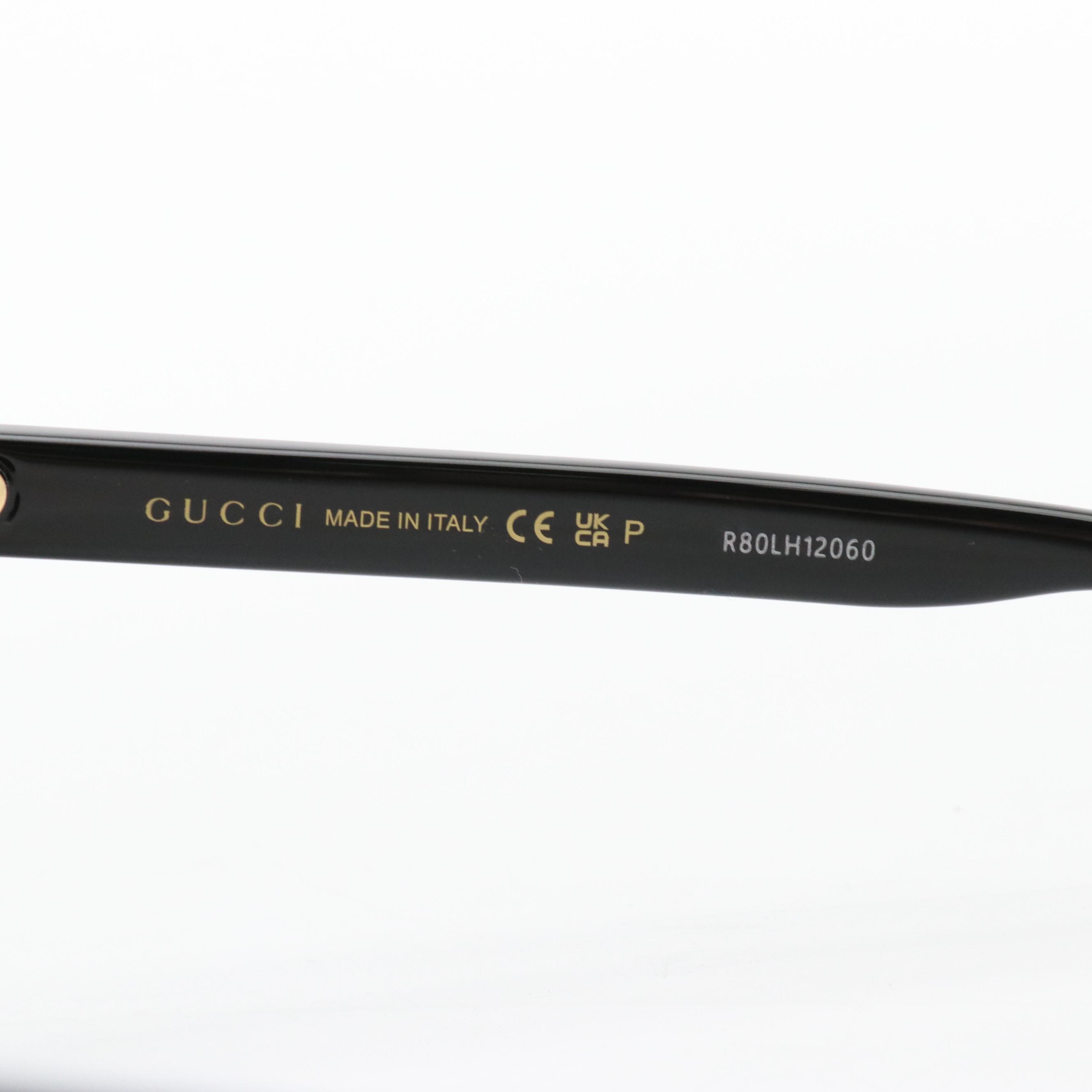 Gucci GG1346SK 002 Horn Rimmed Sunglasses with Case