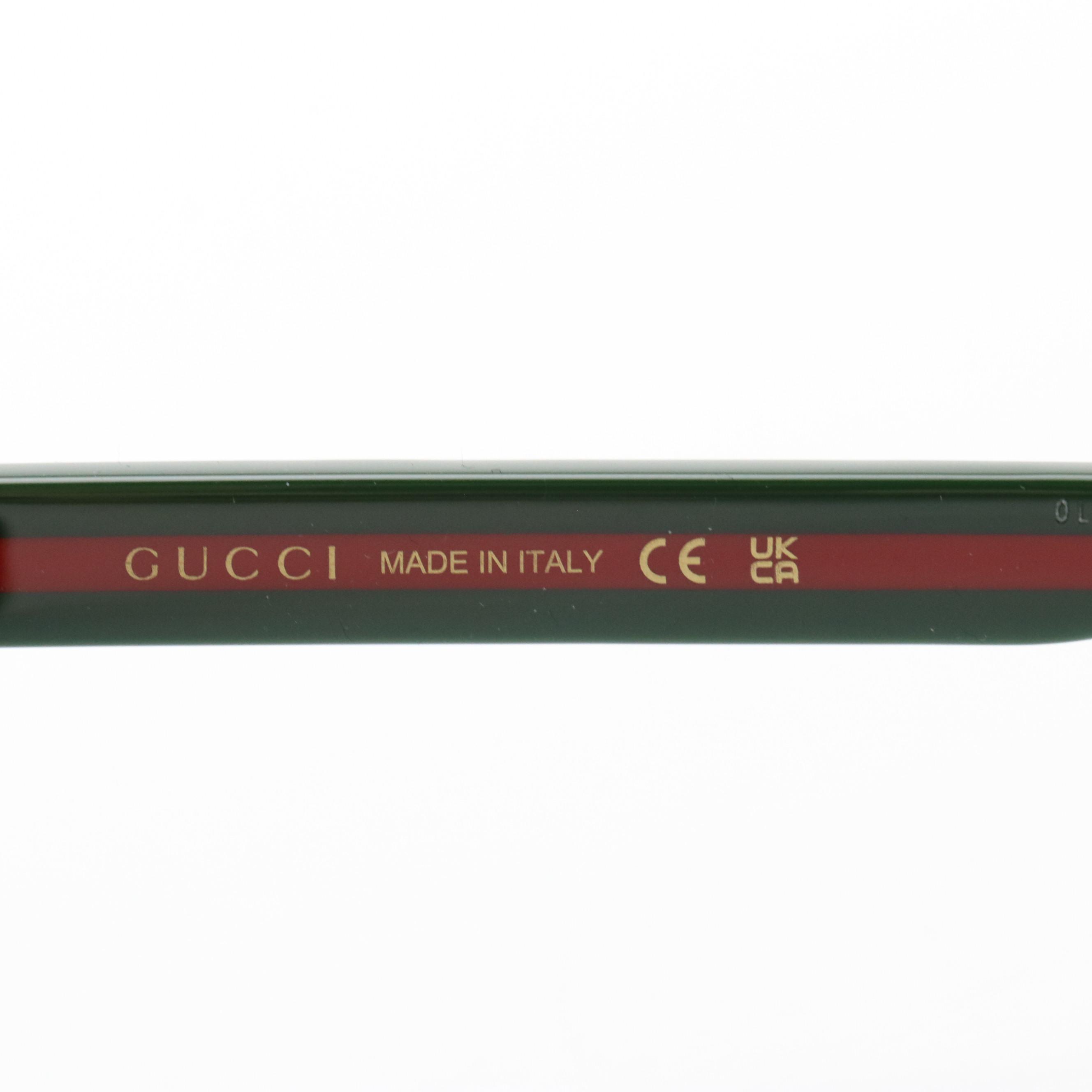 Gucci GG0417SK Web Stripe Square Sunglasses with Case