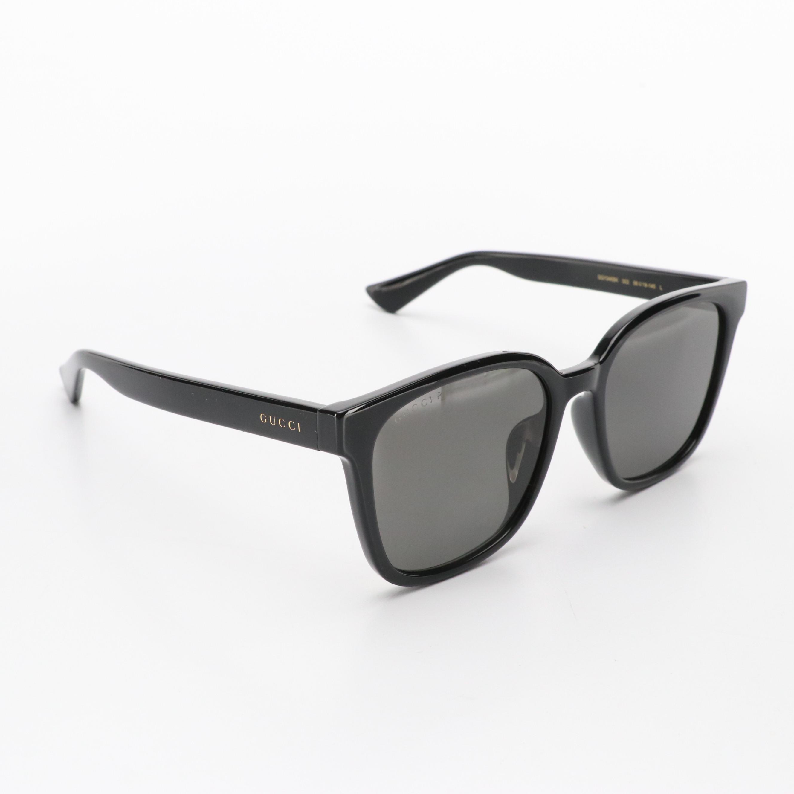 Gucci GG1346SK 002 Horn-Rimmed Sunglasses with Case