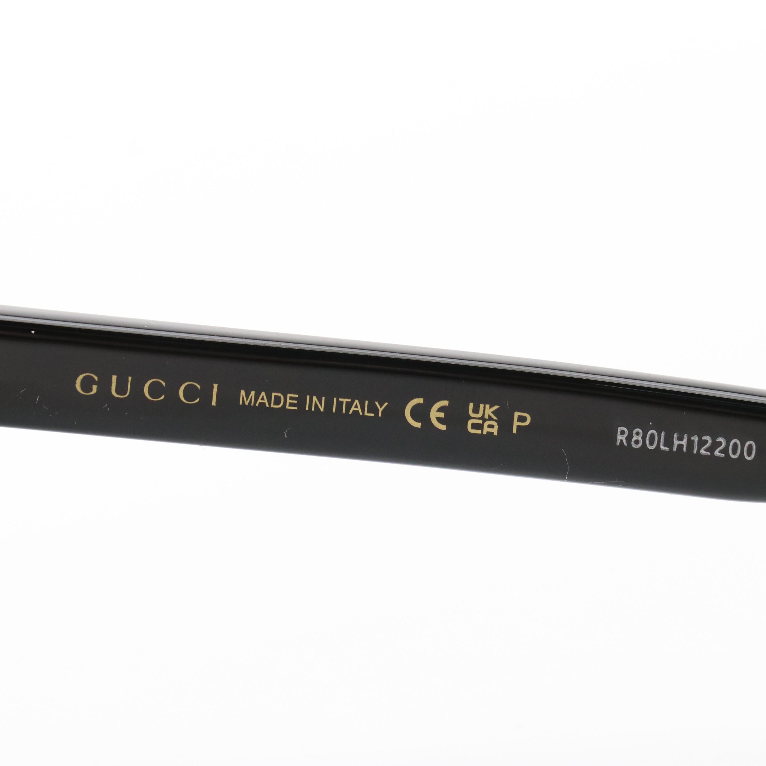 Gucci GG1346SK 002 Horn-Rimmed Sunglasses with Case