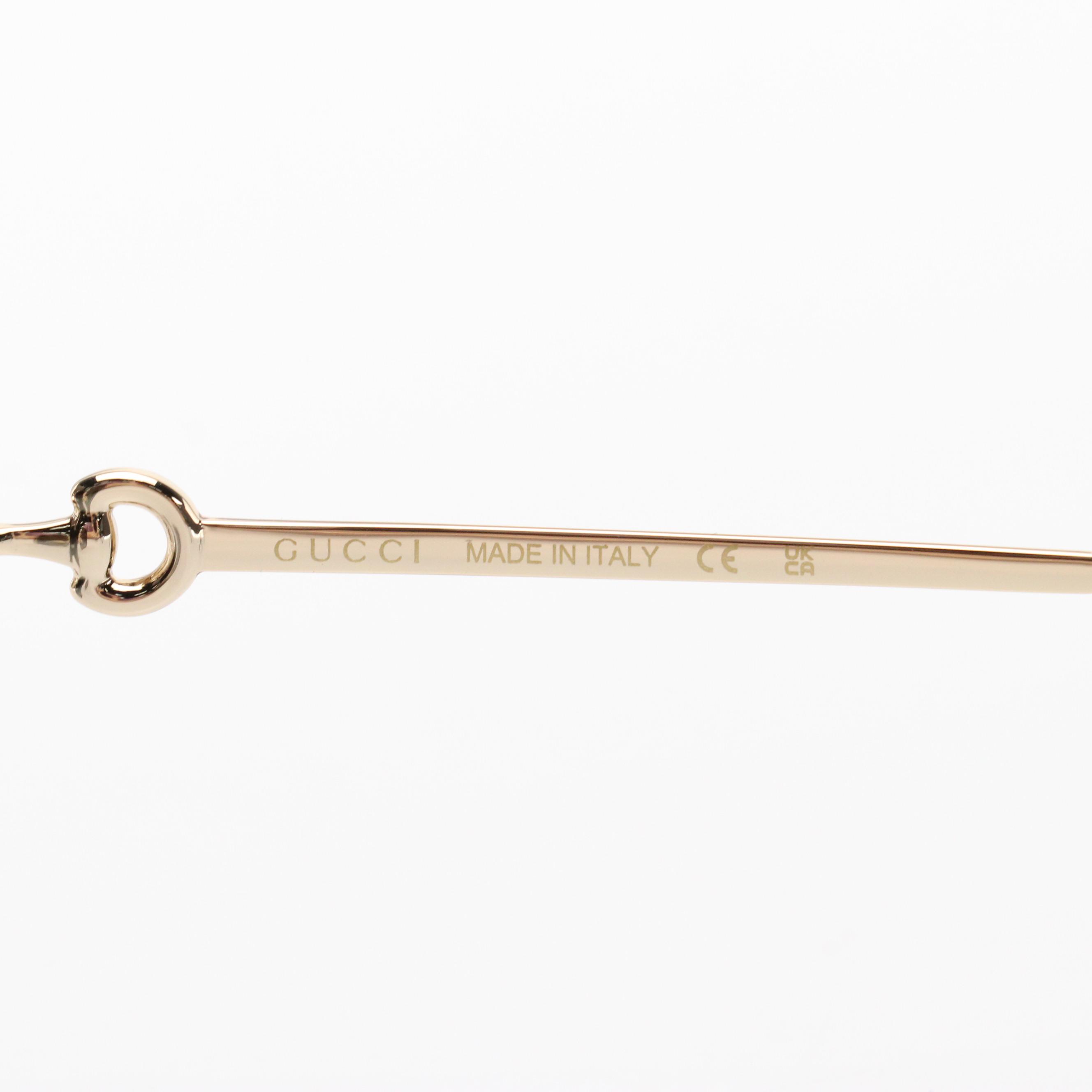 Gucci GG0882SA Oversized Horsebit Sunglasses with Case