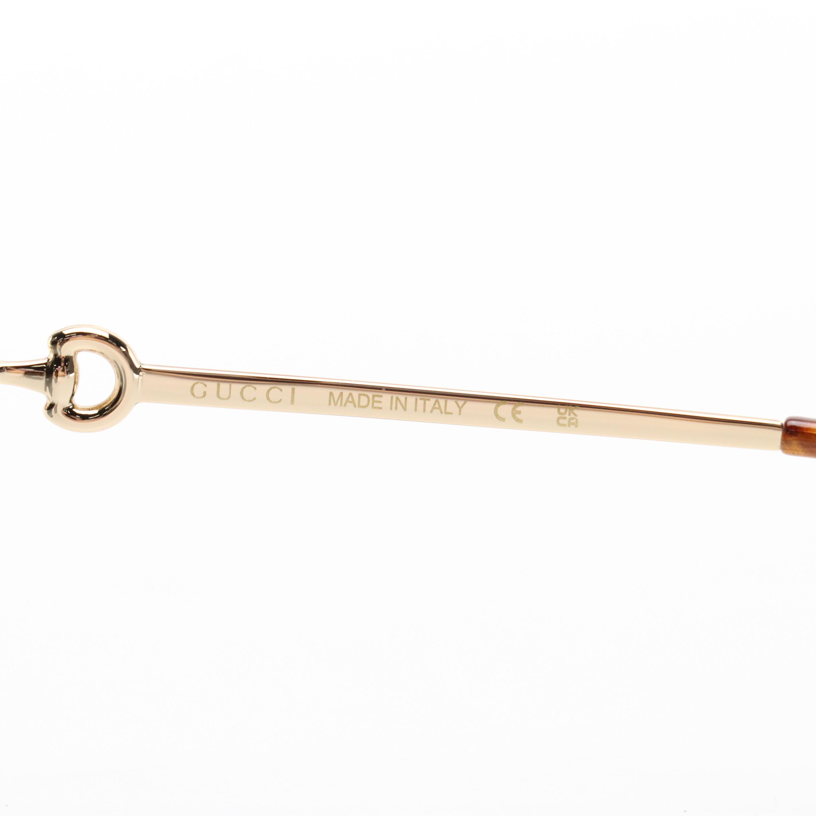 Gucci GG0882SA Oversized Horsebit Sunglasses with Case