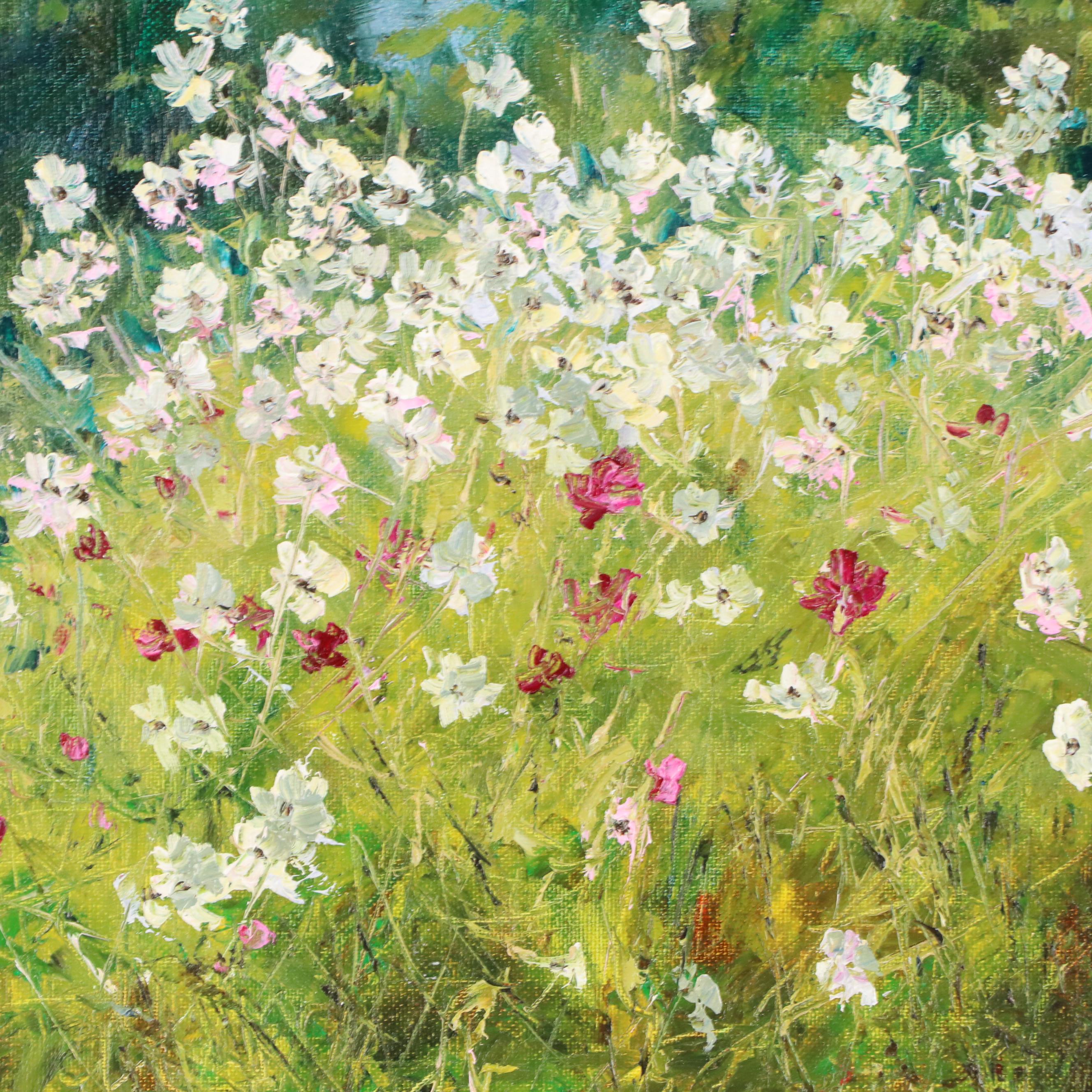 Garncarek Aleksander Floral Landscape Oil Painting, 2023