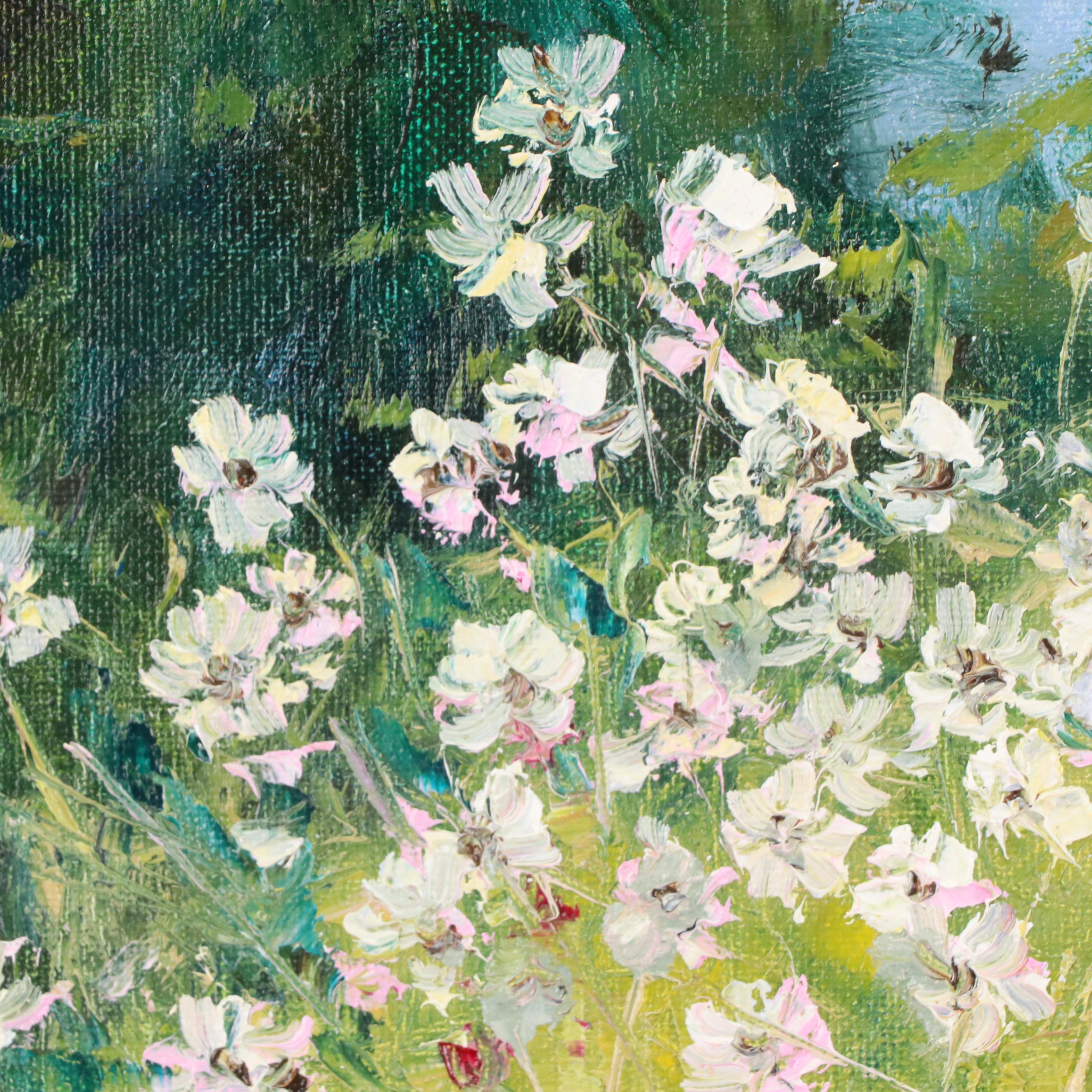 Garncarek Aleksander Floral Landscape Oil Painting, 2023