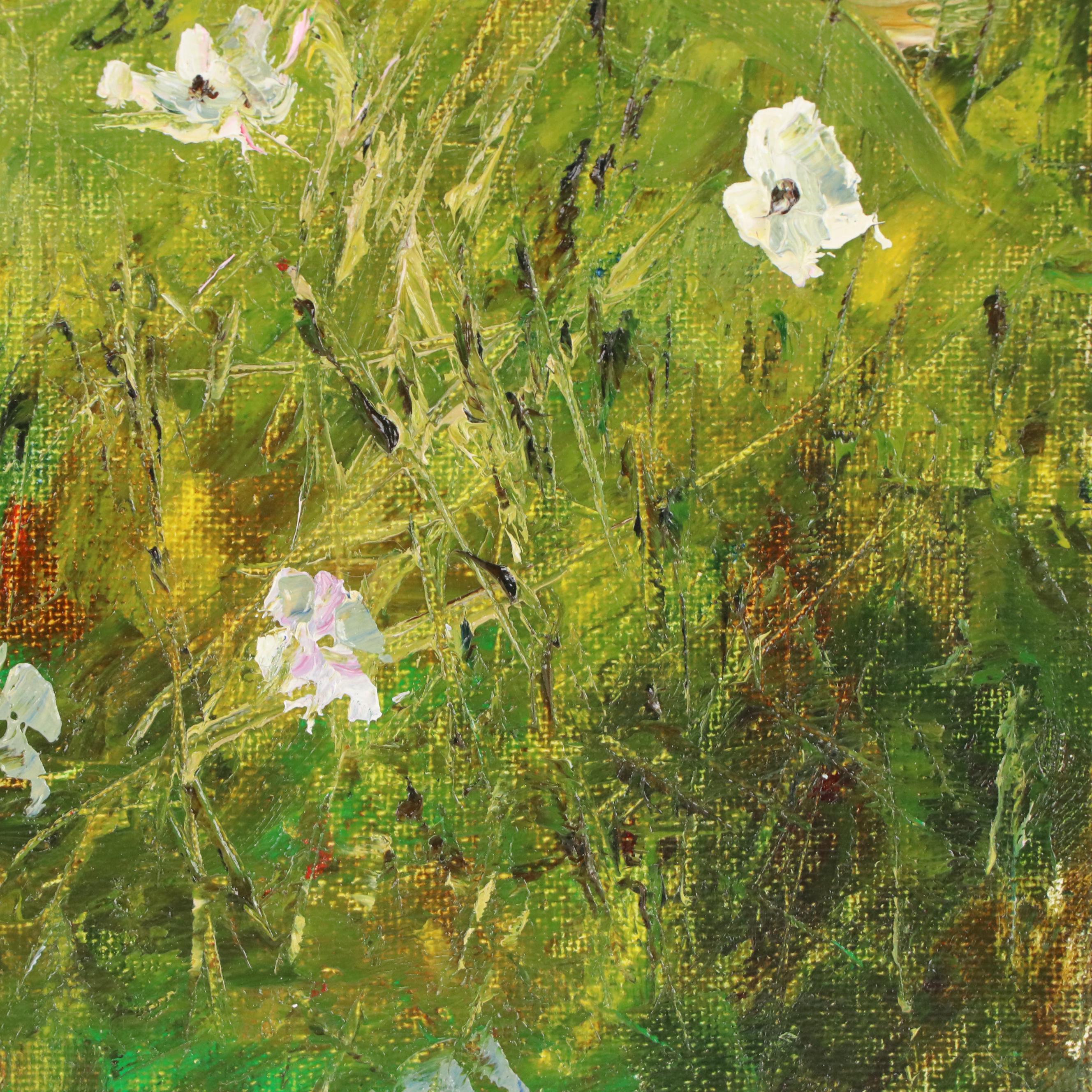 Garncarek Aleksander Floral Landscape Oil Painting, 2023