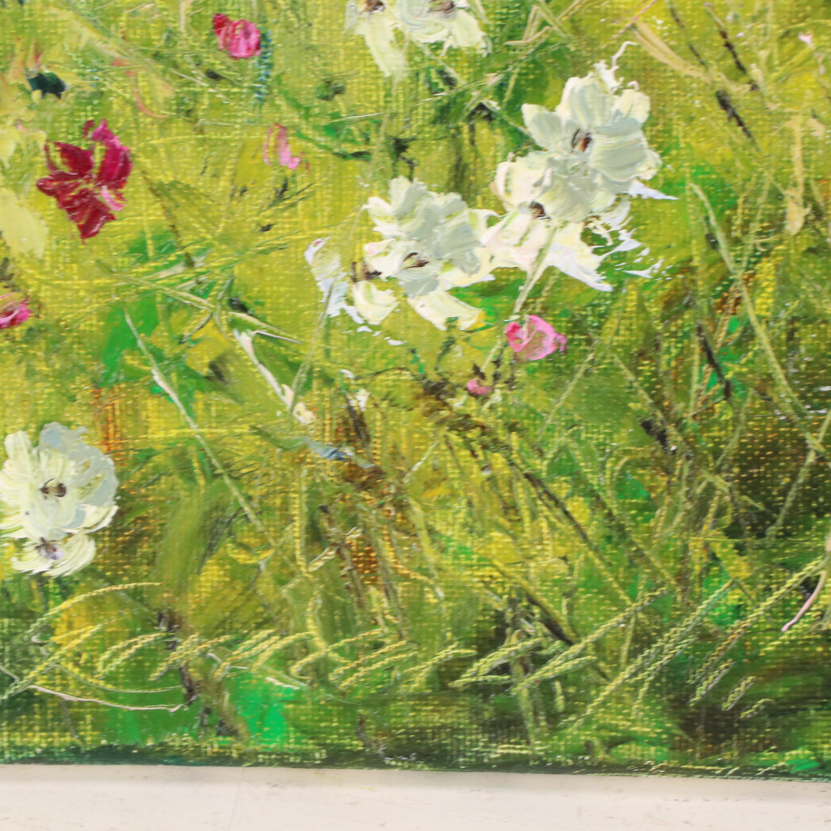 Garncarek Aleksander Floral Landscape Oil Painting, 2023