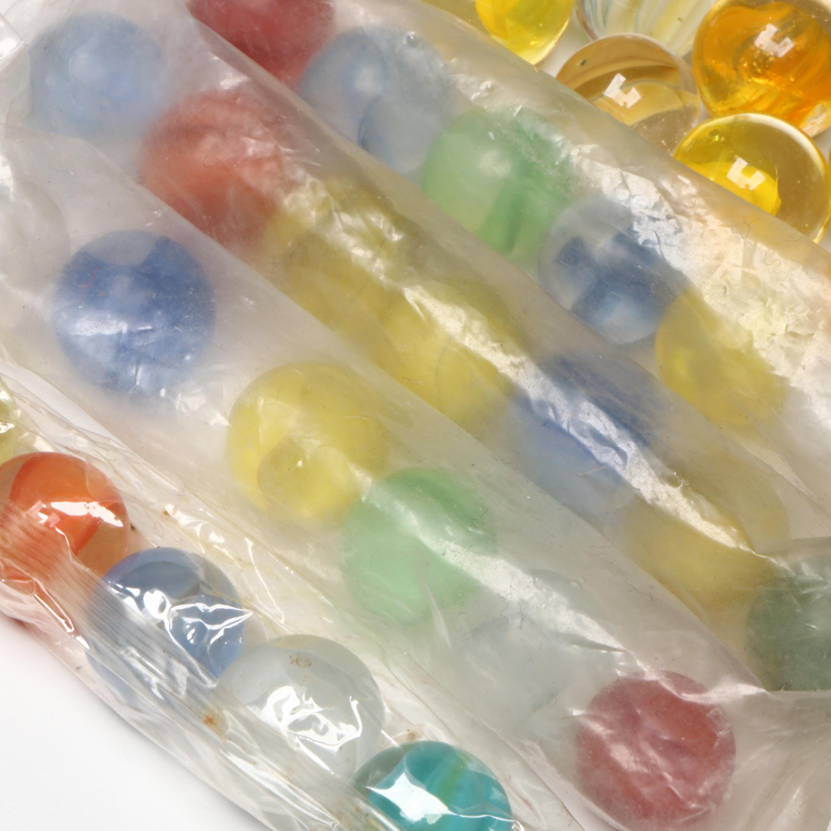 Marble King, St. Mary’s, Japanese and Other Multicolor Cat's Eye Glass Marbles