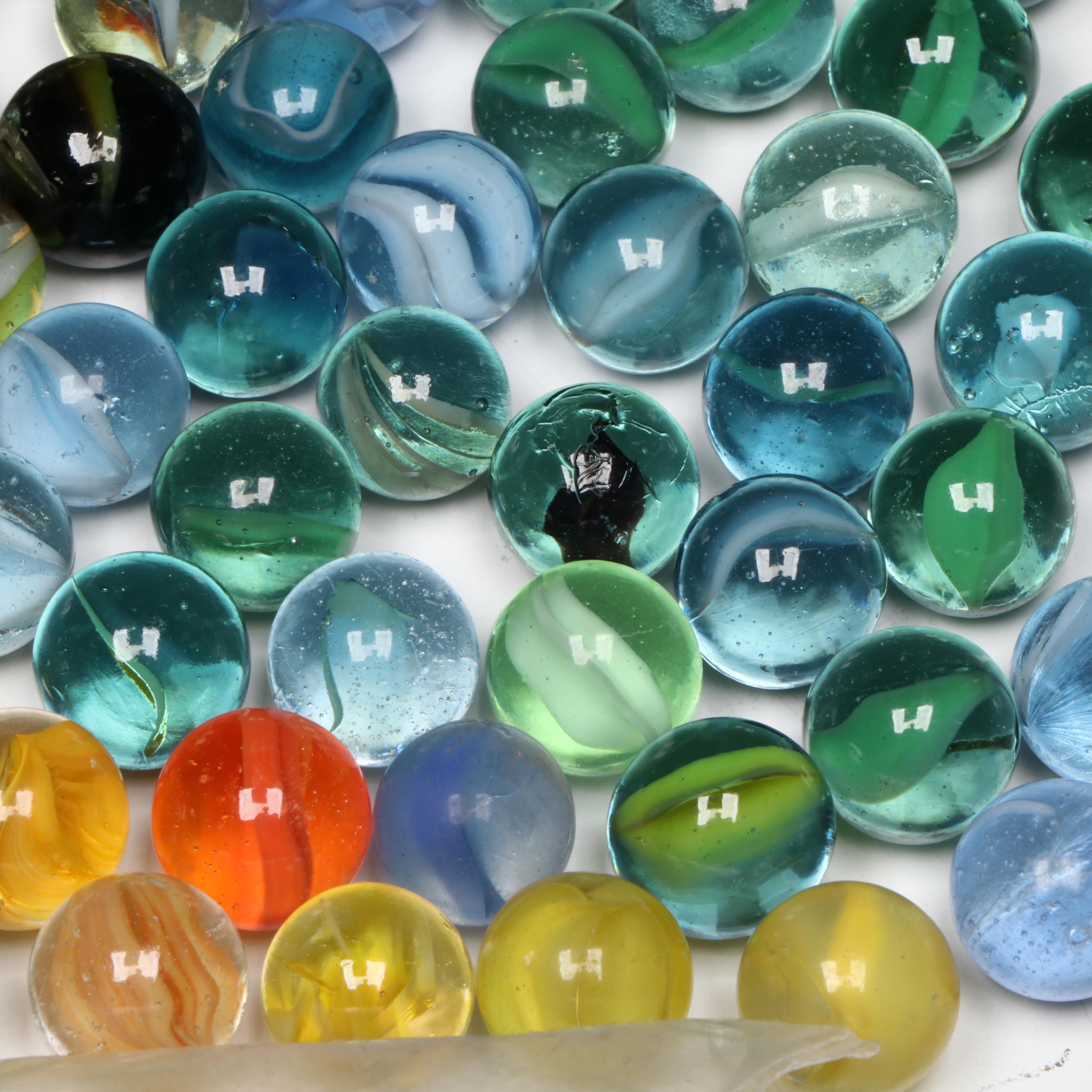 Marble King, St. Mary’s, Japanese and Other Multicolor Cat's Eye Glass Marbles