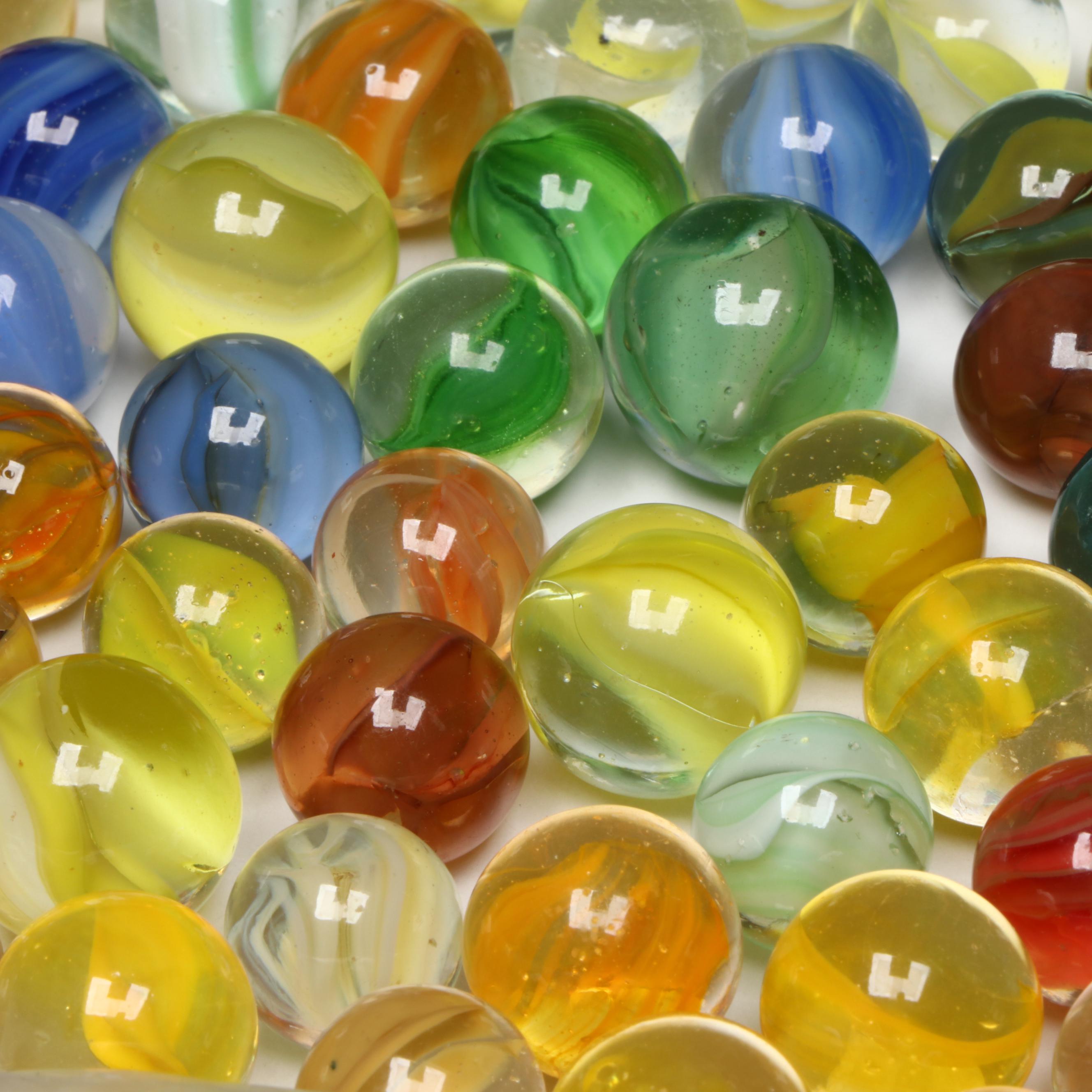 Marble King, St. Mary’s, Japanese and Other Multicolor Cat's Eye Glass Marbles