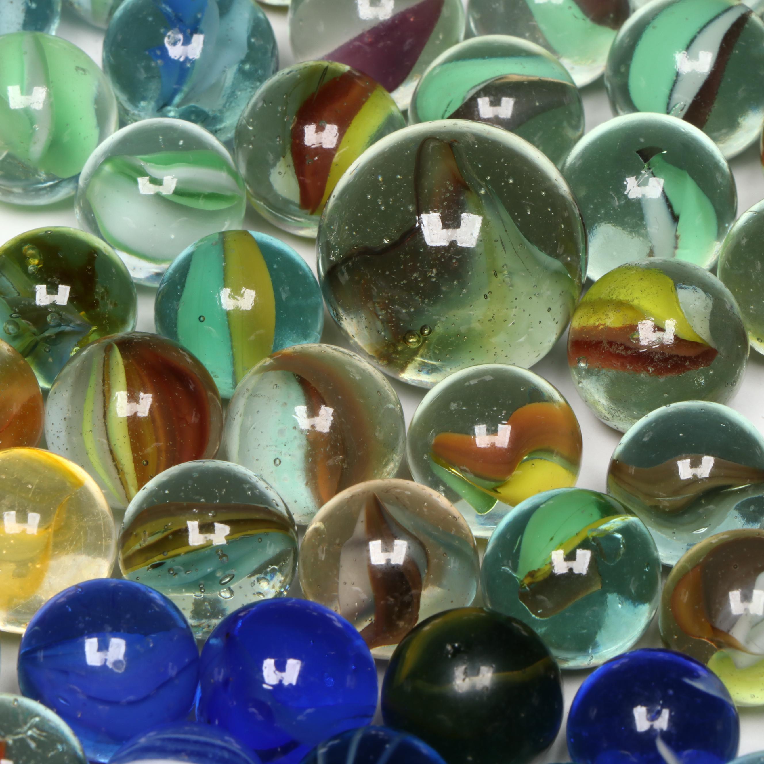 Marble King, St. Mary’s, Japanese and Other Multicolor Cat's Eye Glass Marbles